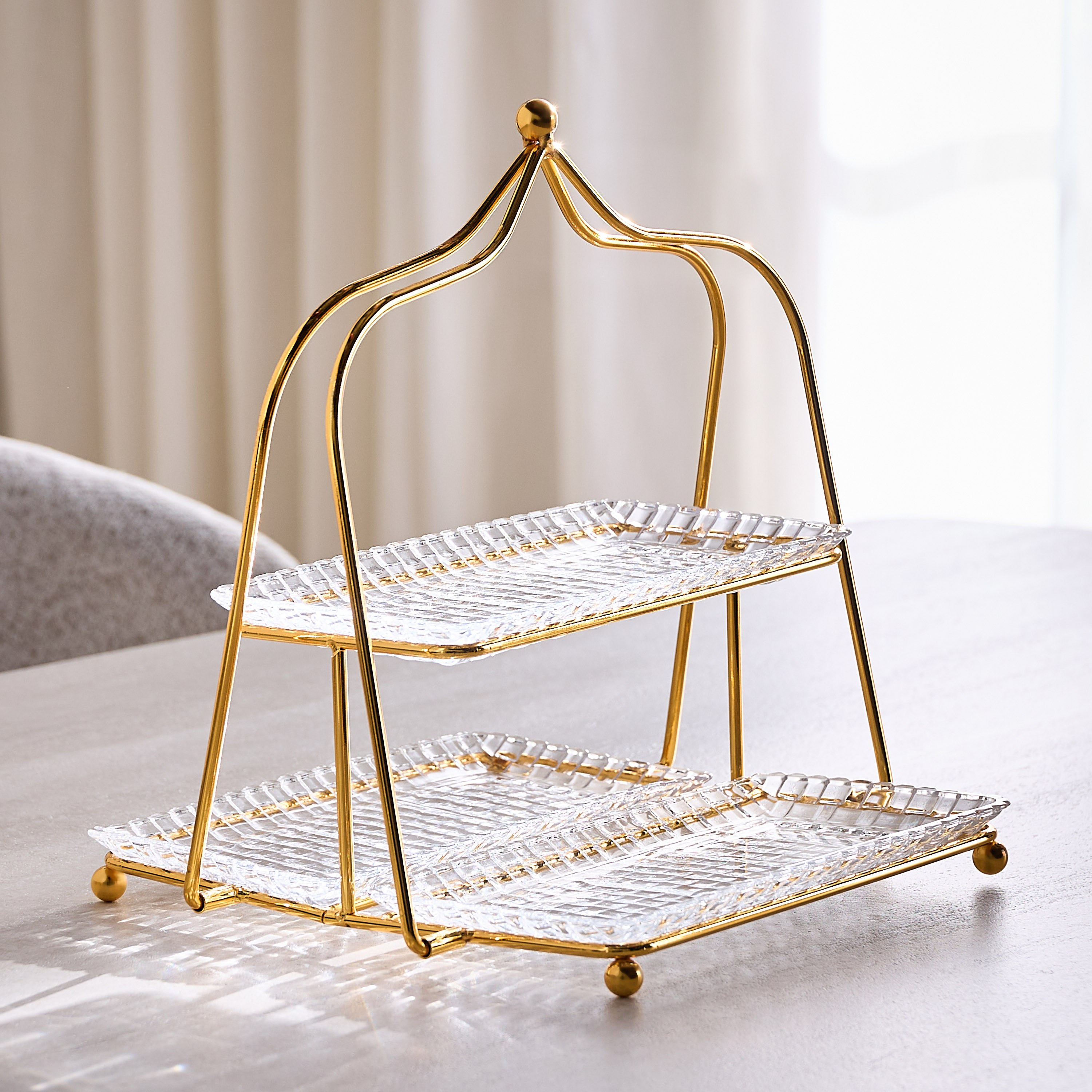 Leena 2-Tier Cake Stand - 30 cm-household-dining-serveware-cakestands-image-1