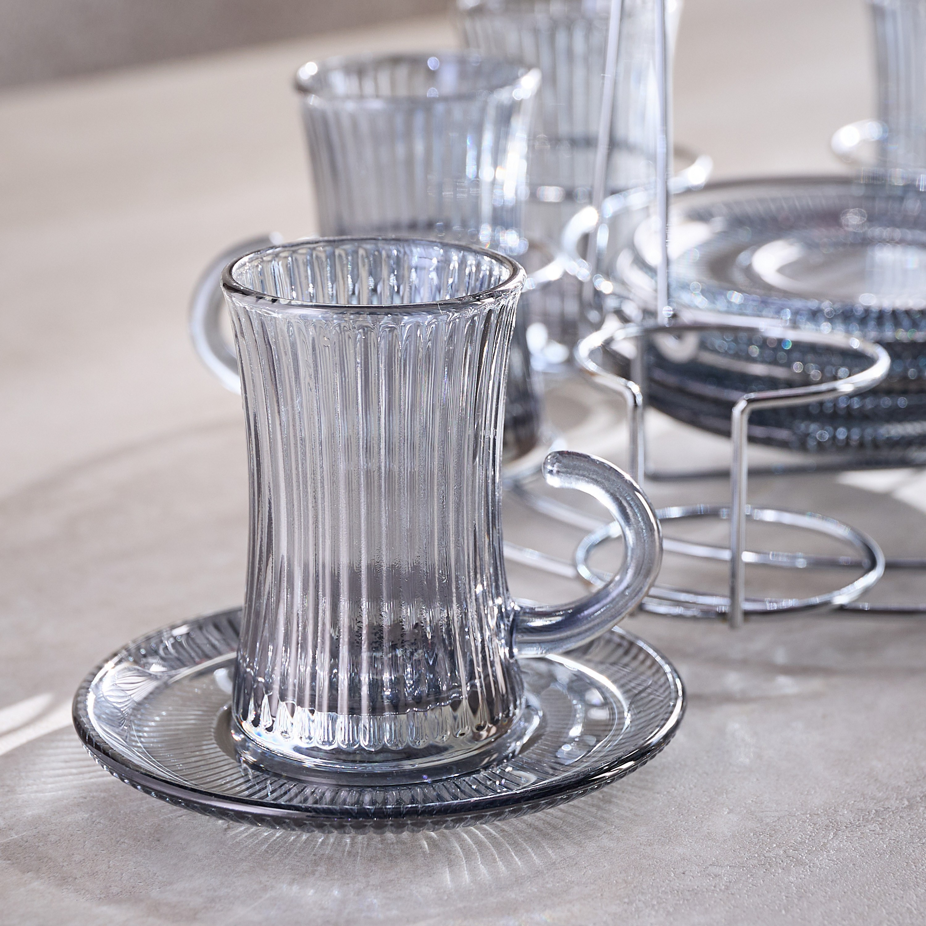 Reem 12-Piece Glass Istikan Set - 110 ml, Serves 6-household-dining-teaandcoffee-teaandcoffeesets-image-3