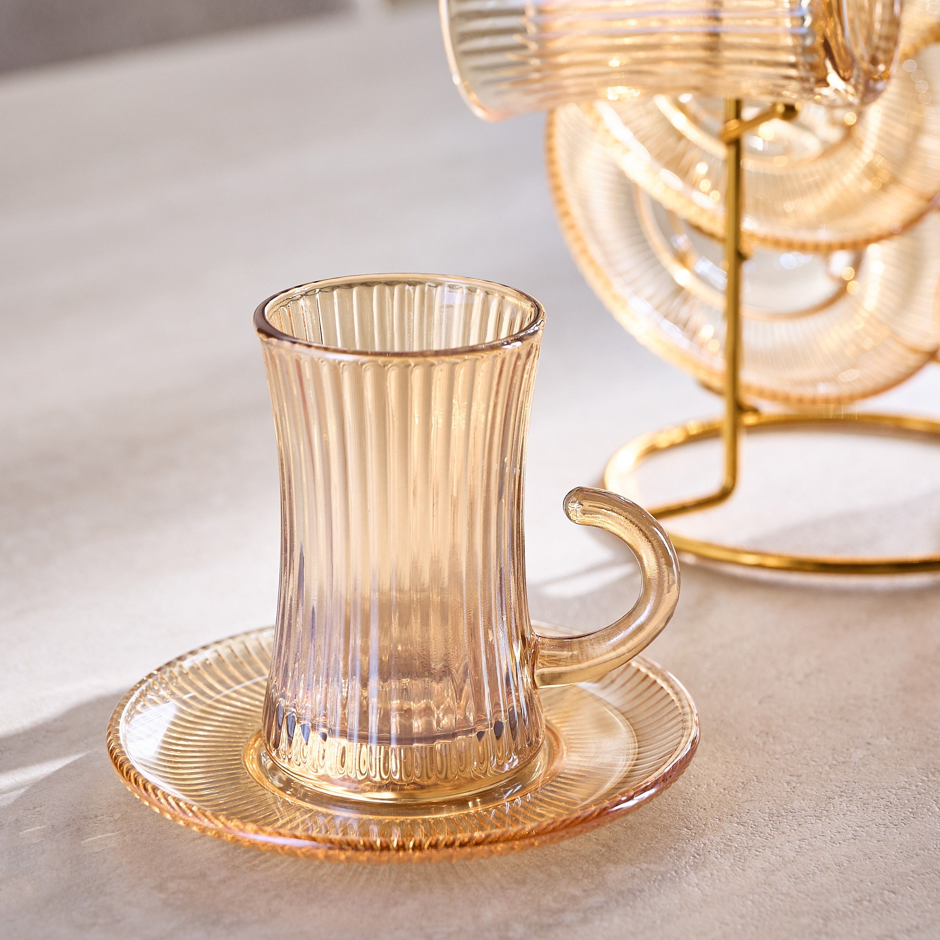 Ruba 12-Piece Glass Istikan Set - 110 ml, Serves 6-household-dining-teaandcoffee-teaandcoffeesets-image-4