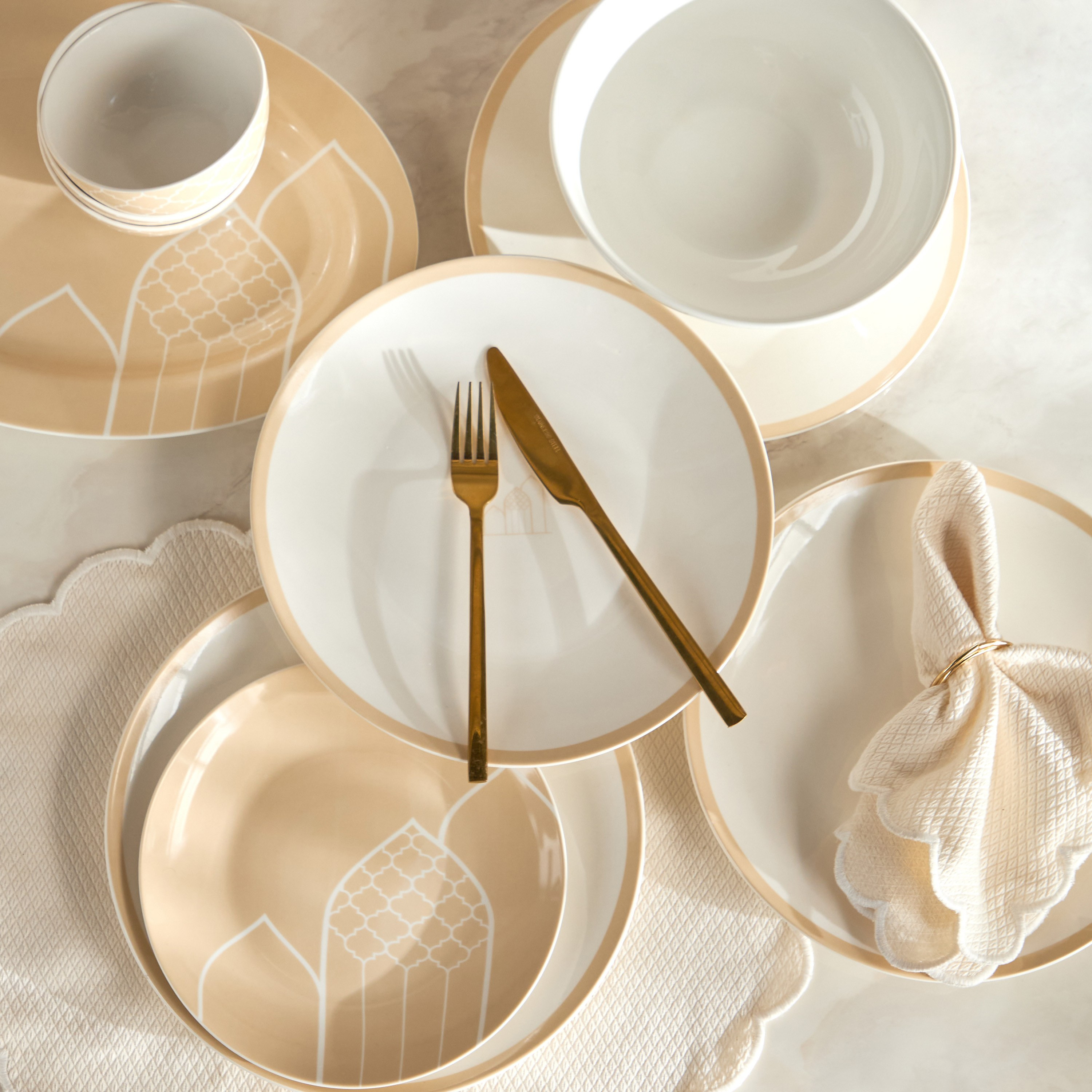 Fanous 21-Piece New Bone China Dinner Set - Serves 6-household-dining-dinnerware-dinnersets-image-1