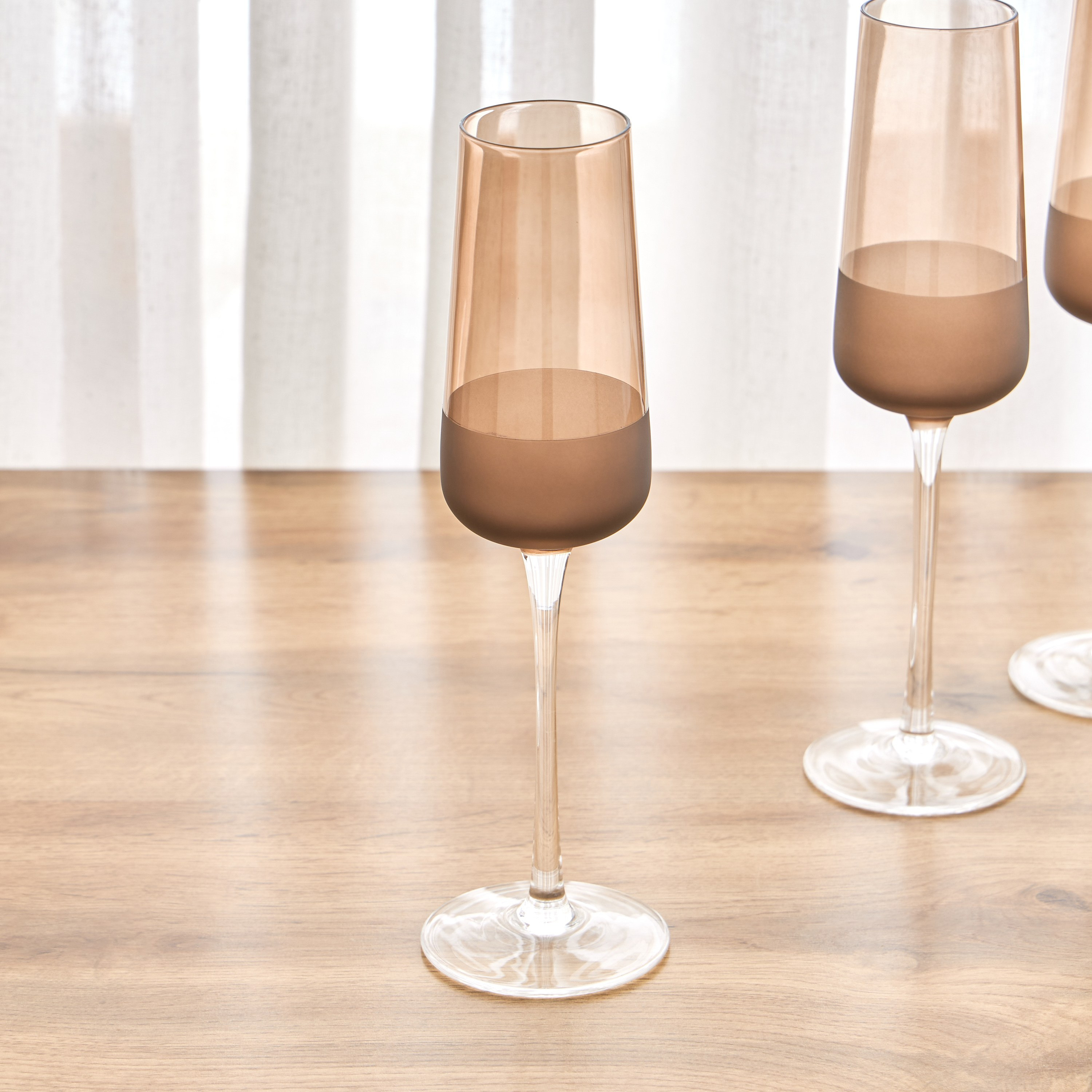 Dahab 6-Piece Flute Glass Set - 240 ml-household-dining-glassware-stemware-image-2