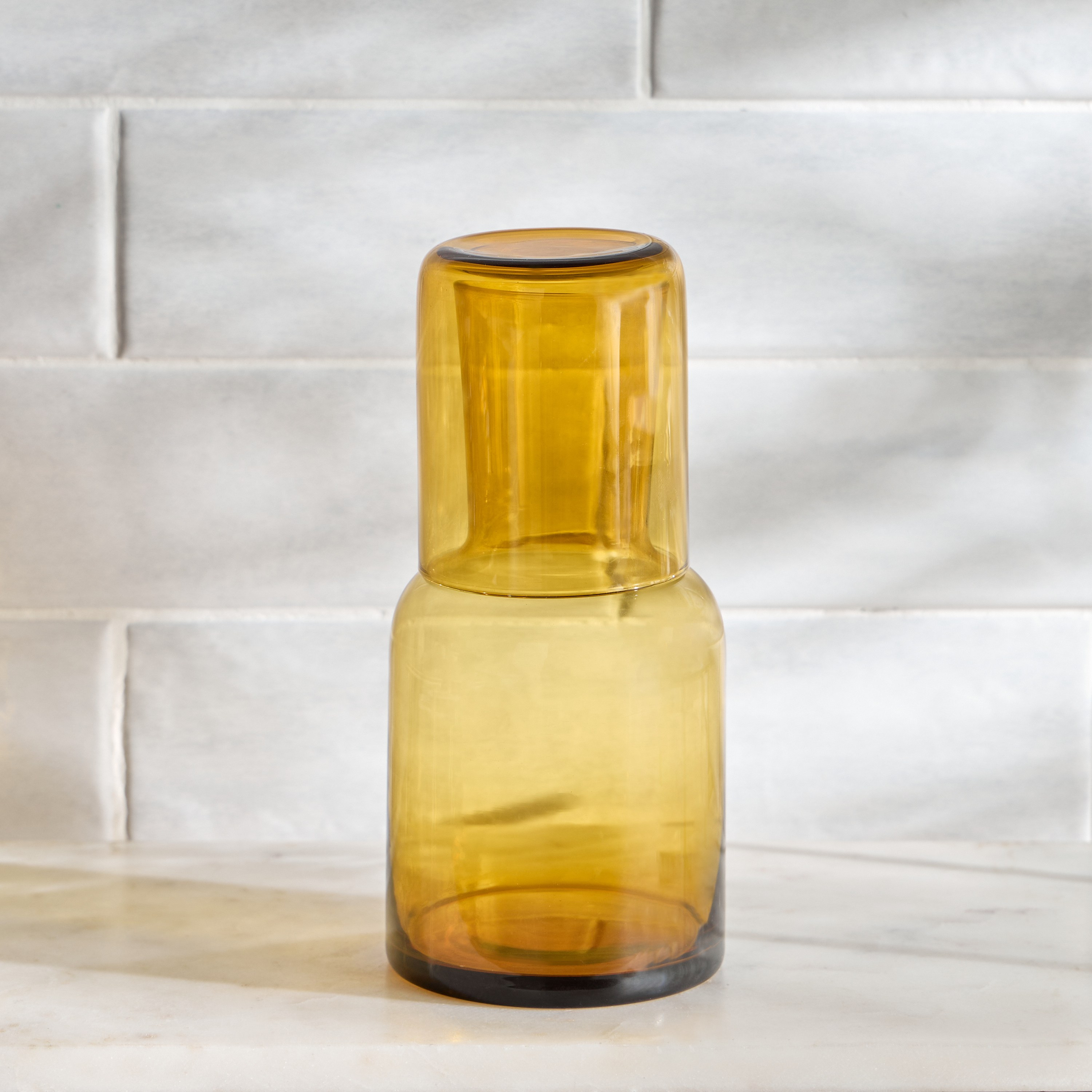 Mia 2-Piece Glass Carafe Set-household-dining-drinkserveware-jugsdecantersandcarafes-image-1