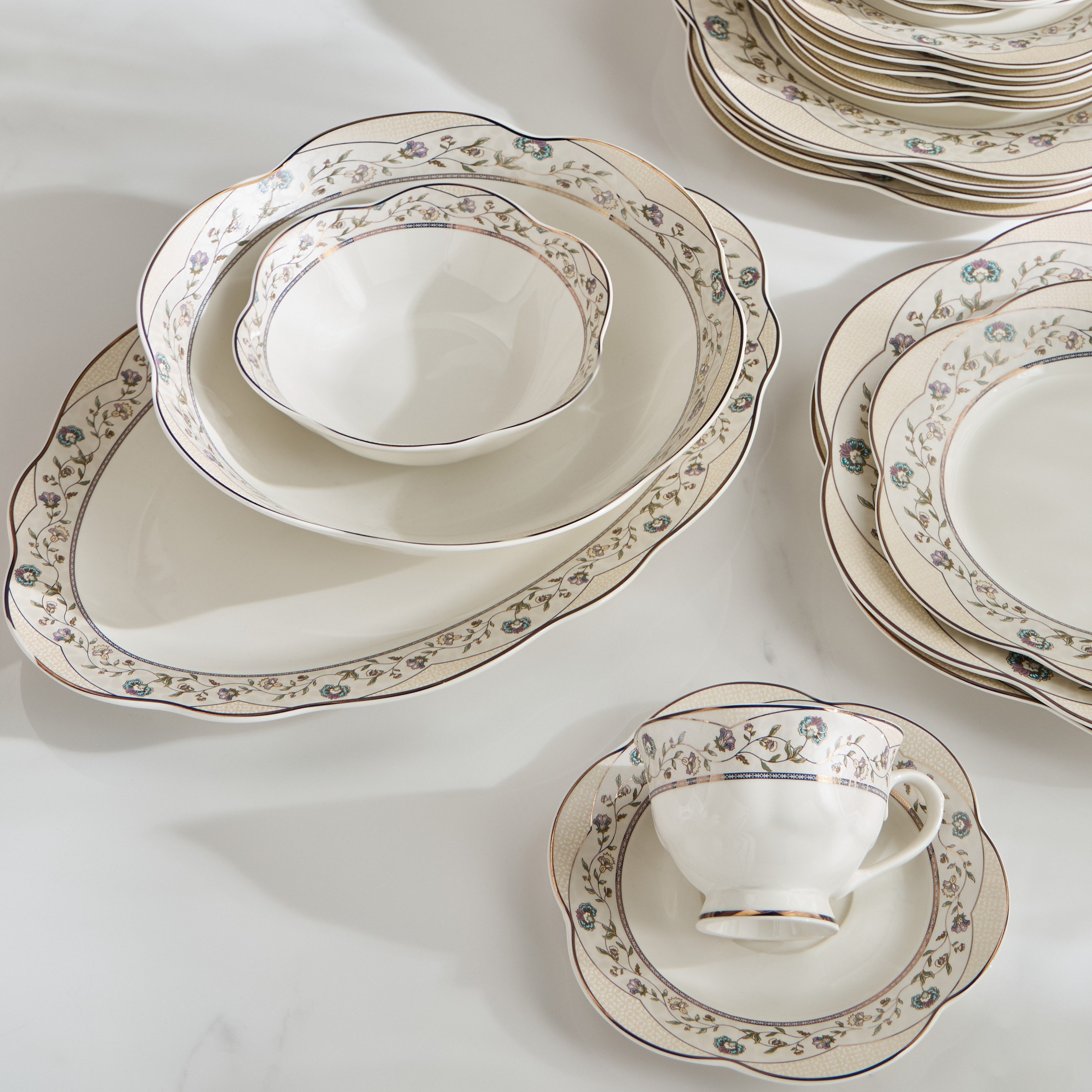 Alani 32-Piece New Bone China Dinner Set - Serves 6-household-dining-dinnerware-dinnersets-image-2