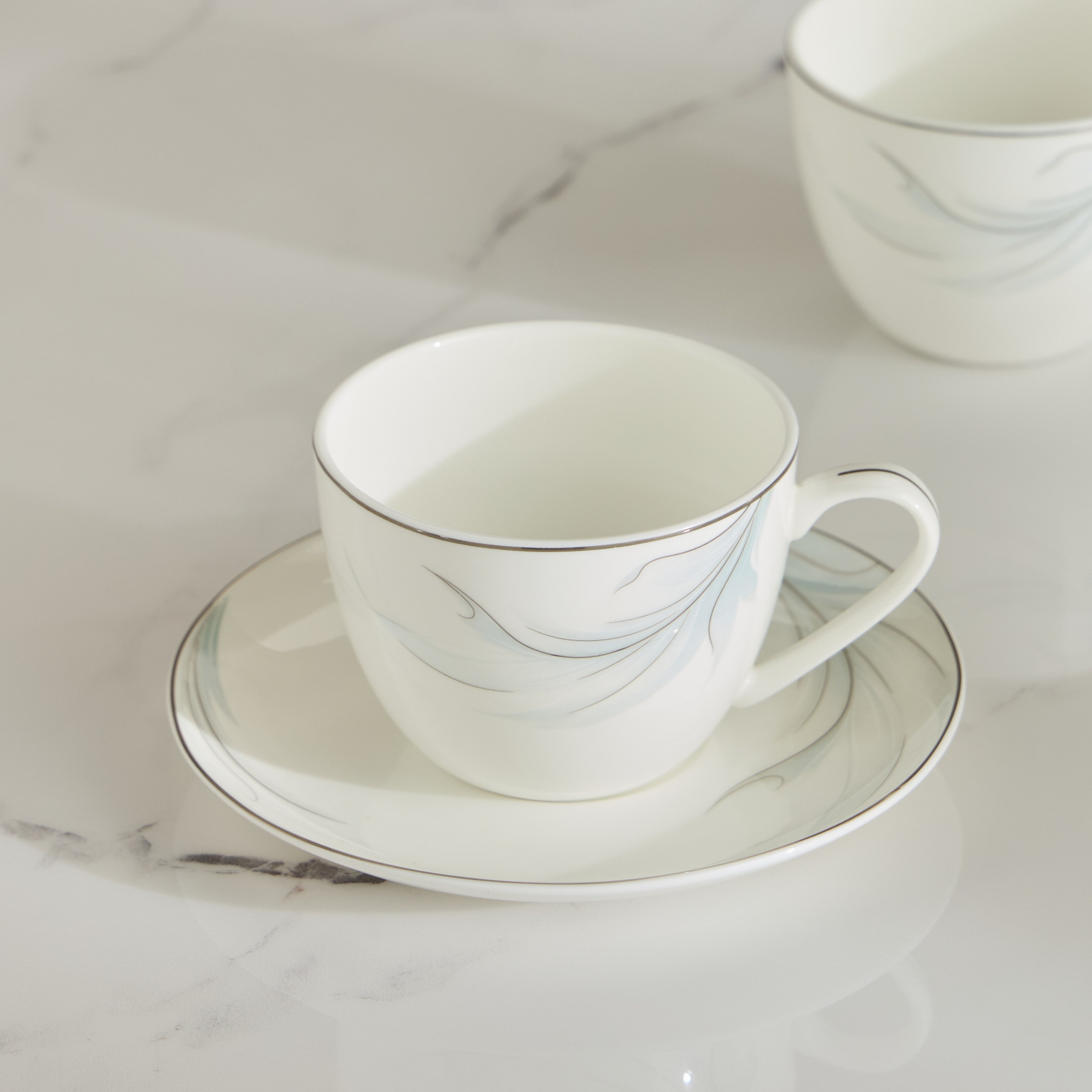 Emilia 12-Piece Bone China Tea Set - 220 ml, Serves 6-household-dining-teaandcoffee-teaandcoffeesets-image-2