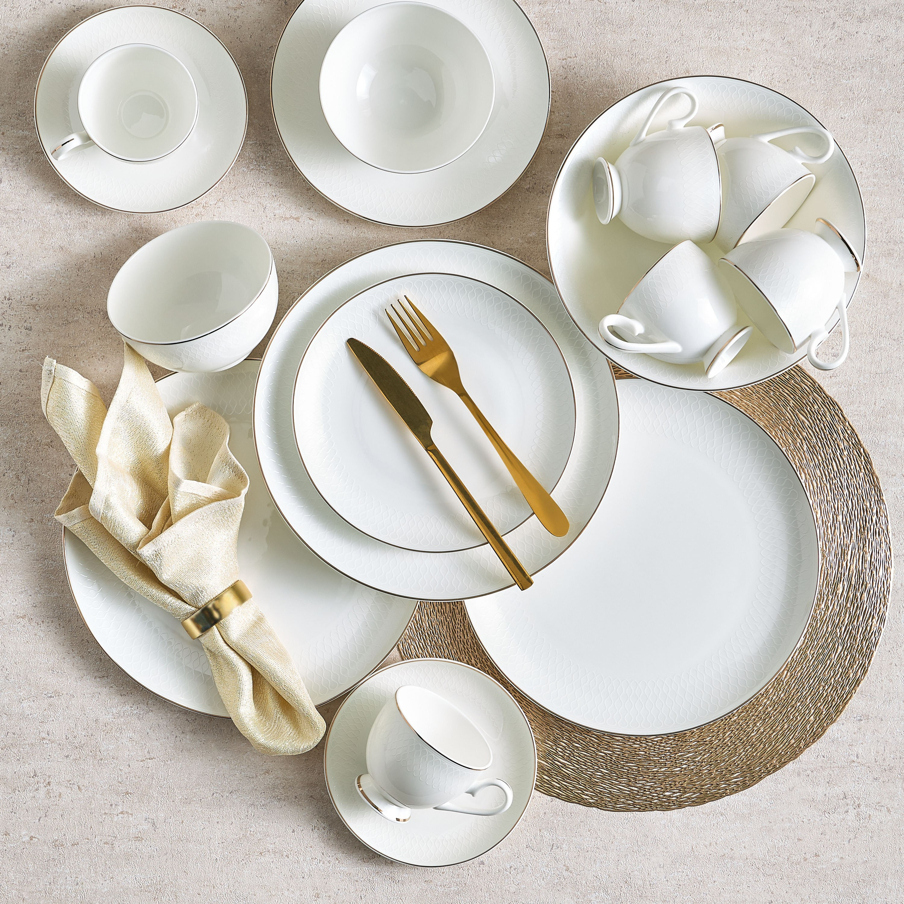 Darcy 32-Piece Bone China Dinner Set - Serves 6-household-dining-dinnerware-dinnersets-image-1