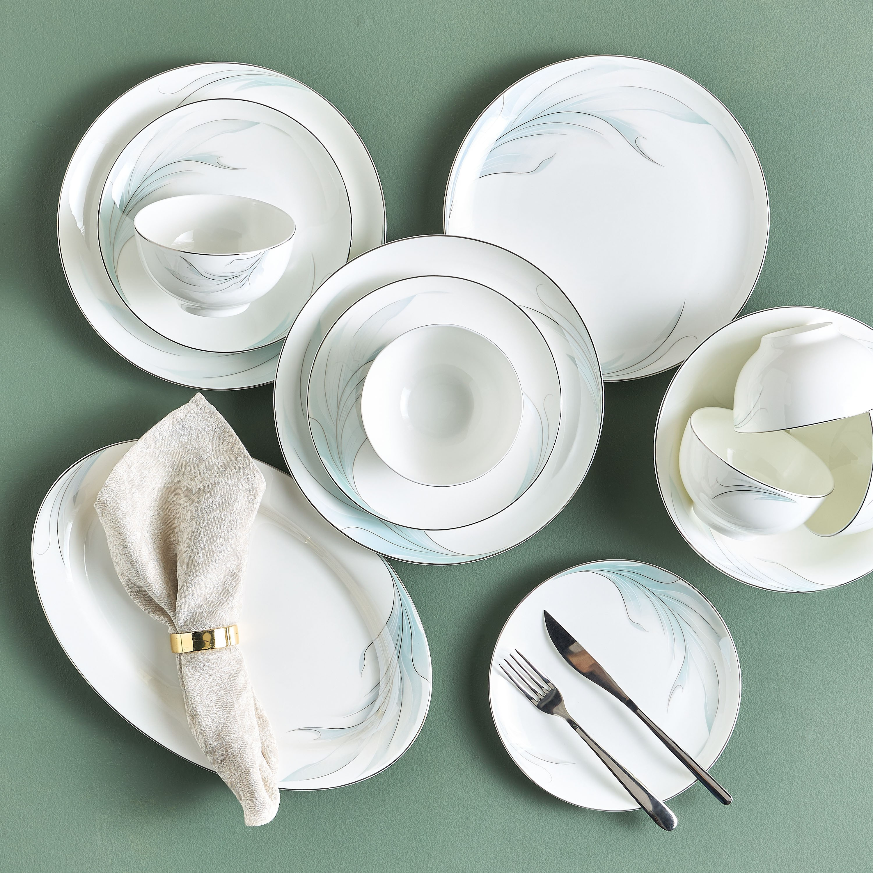 Emilia 43-Piece Bone China Dinner Set - Serves 12-household-dining-dinnerware-dinnersets-image-1