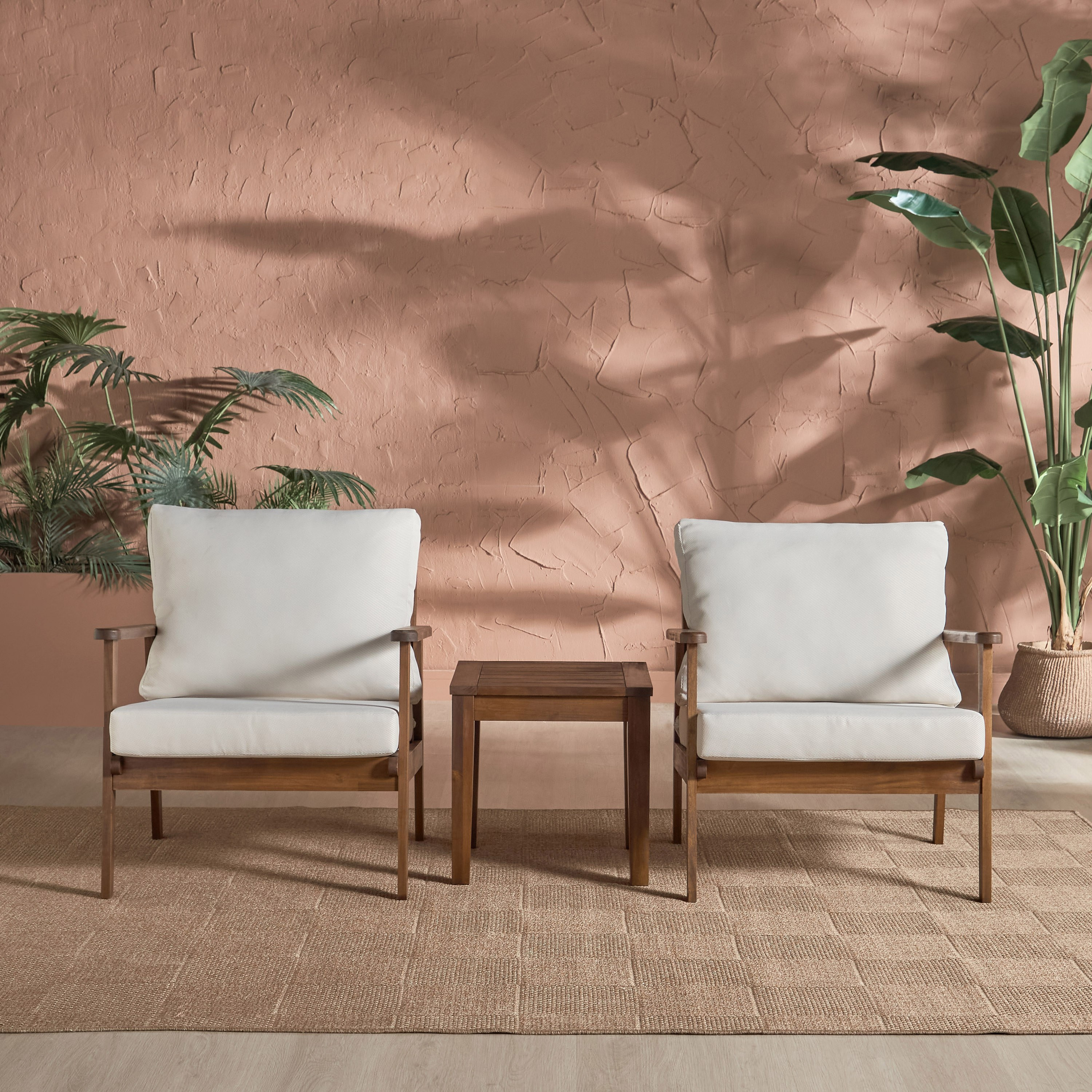Shop Zamora Outdoor 2-Seater Tea Table Set | Homecentre Qatar