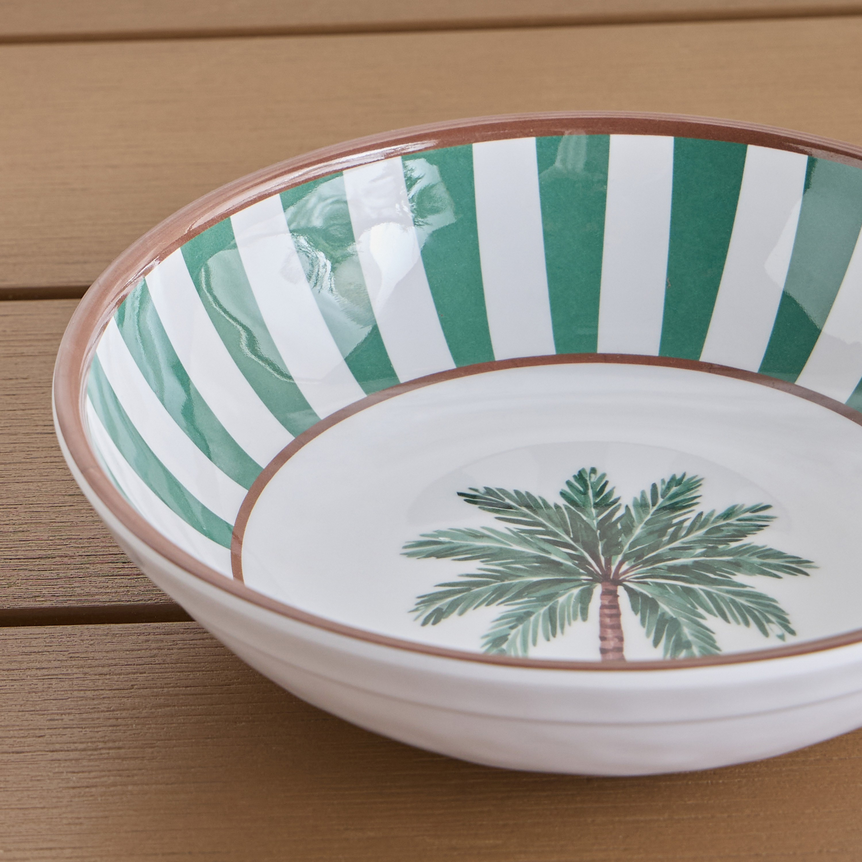 Palms Melamine Serving Bowl - 20 cm-household-dining-dinnerware-bowls-image-2
