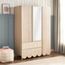 Cloudie 3-Door Wardrobe with Drawers-babyandkids-roomfurniture-wardrobes-image-1