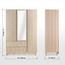 Cloudie 3-Door Wardrobe with Drawers-babyandkids-roomfurniture-wardrobes-image-9