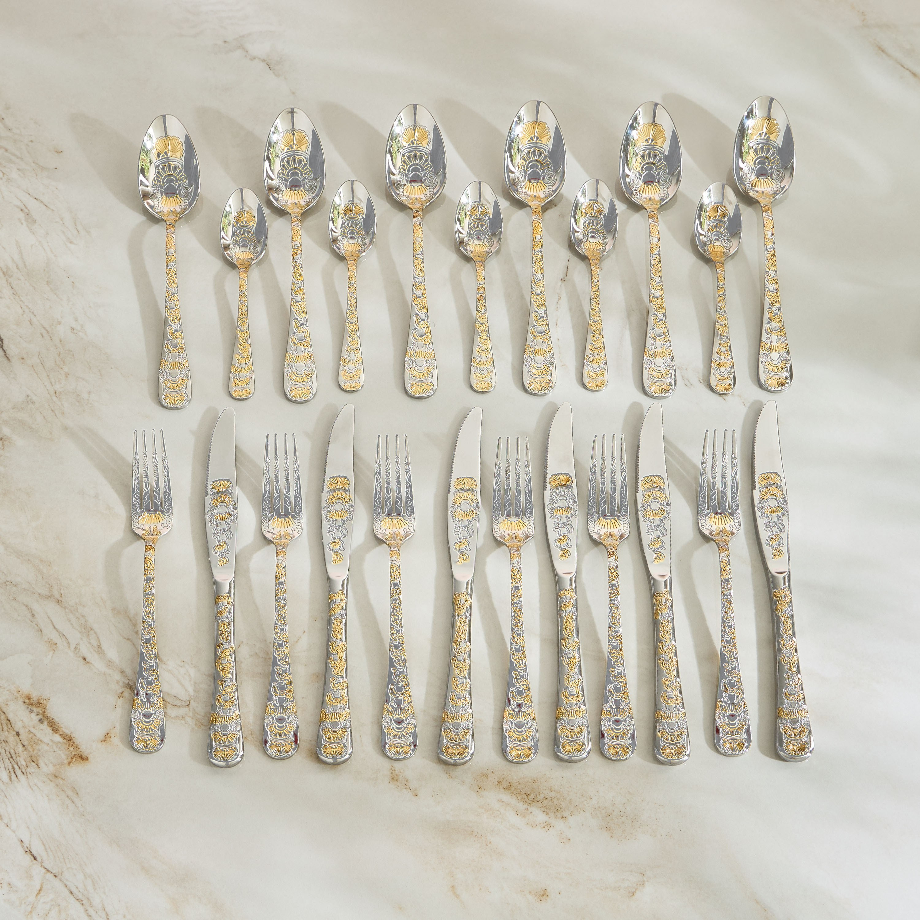 طقم أدوات مائدة 24 قطعة - كارولين - لـ 6 أفراد-household-dining-cutlery-cutlerysets-image-3