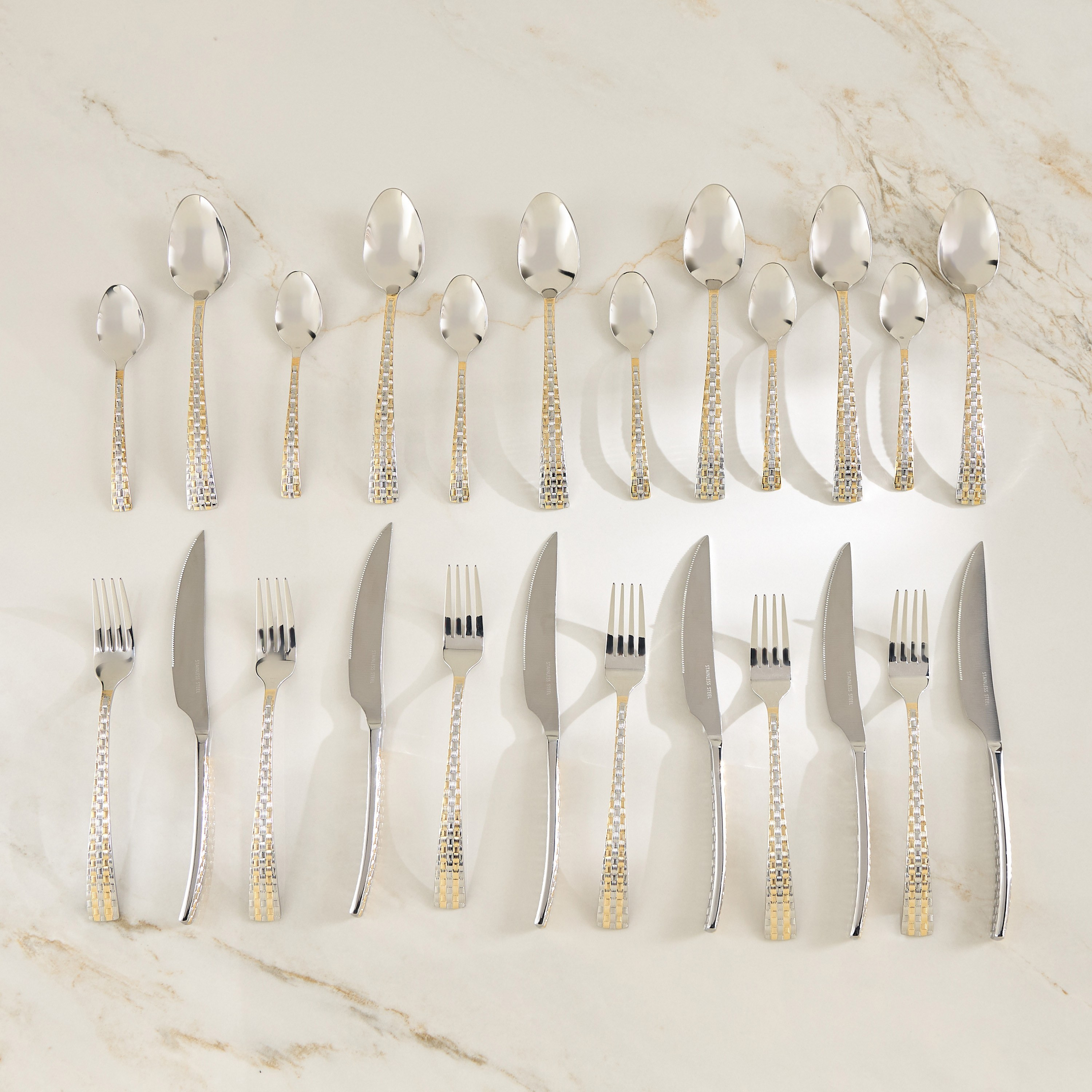طقم أدوات مائدة 24 قطعة - مايفير - يخدم 6 أفراد (مجموعة متنوعة)-household-dining-cutlery-cutlerysets-image-3
