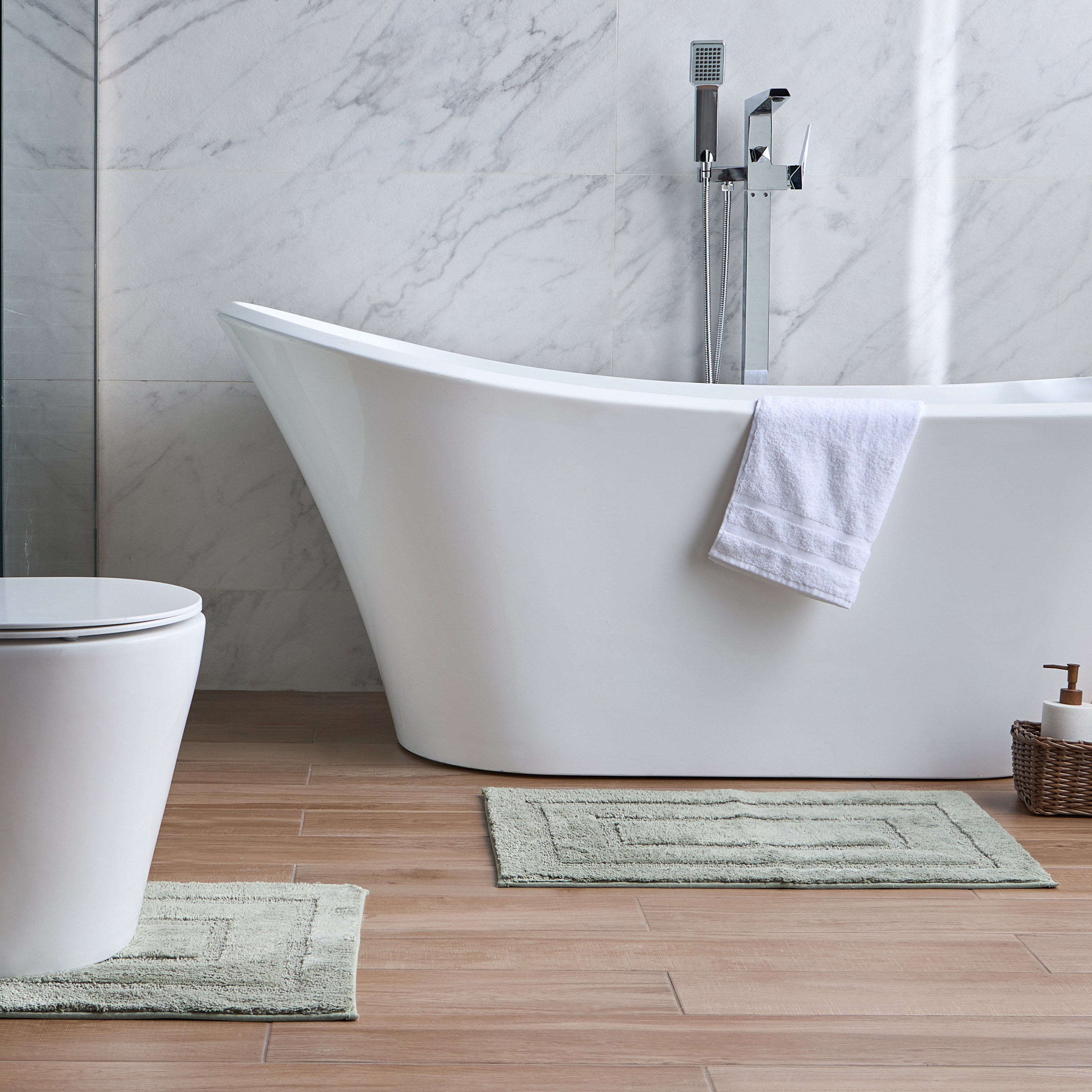 طقم سجاد حمام قطعتين - آنا-household-bathandlaundry-bathlinen-bathmatsandtubmats-image-5