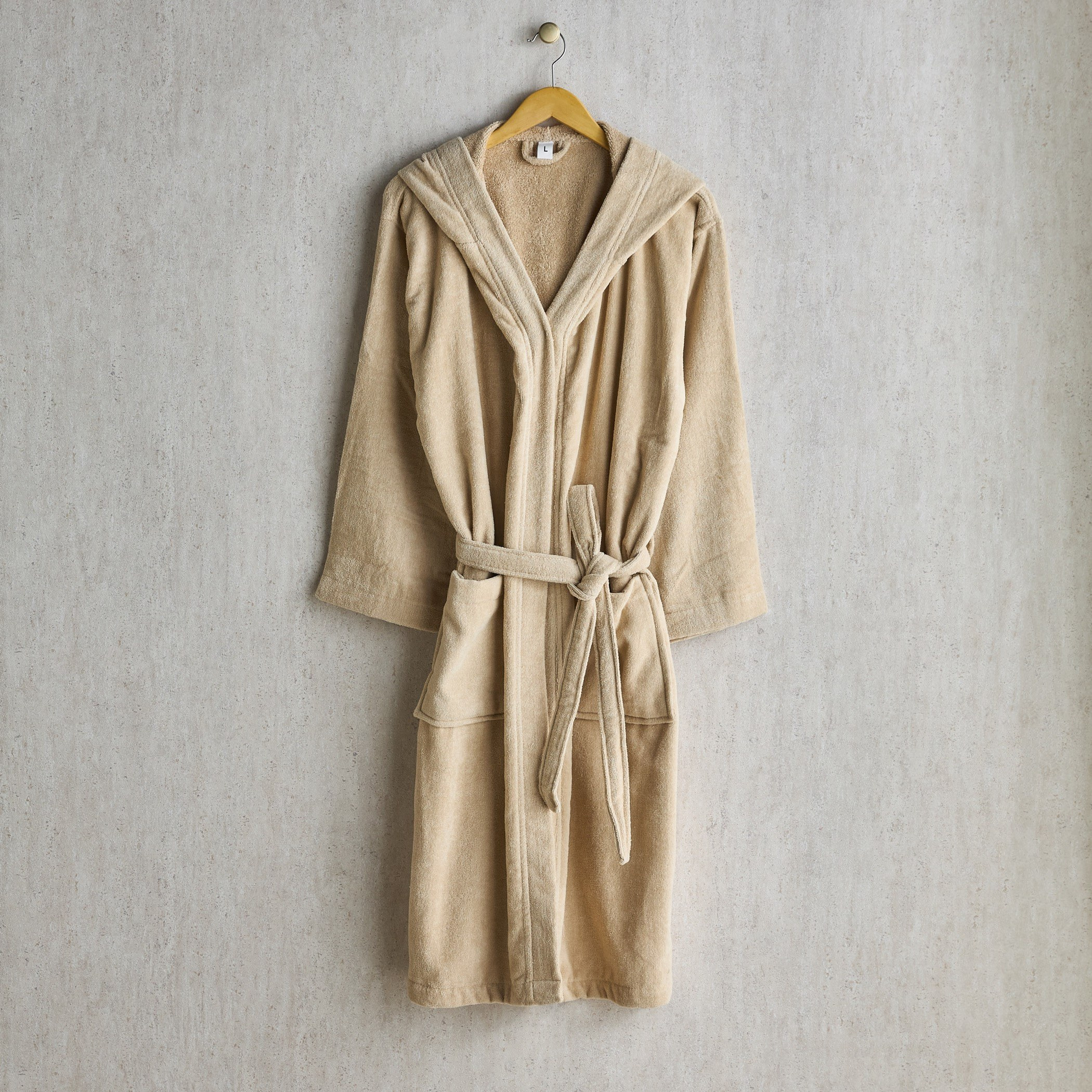 Velour Bathrobe - Large-household-bathandlaundry-bathlinen-bathrobesandslippers-bathrobes-image-1