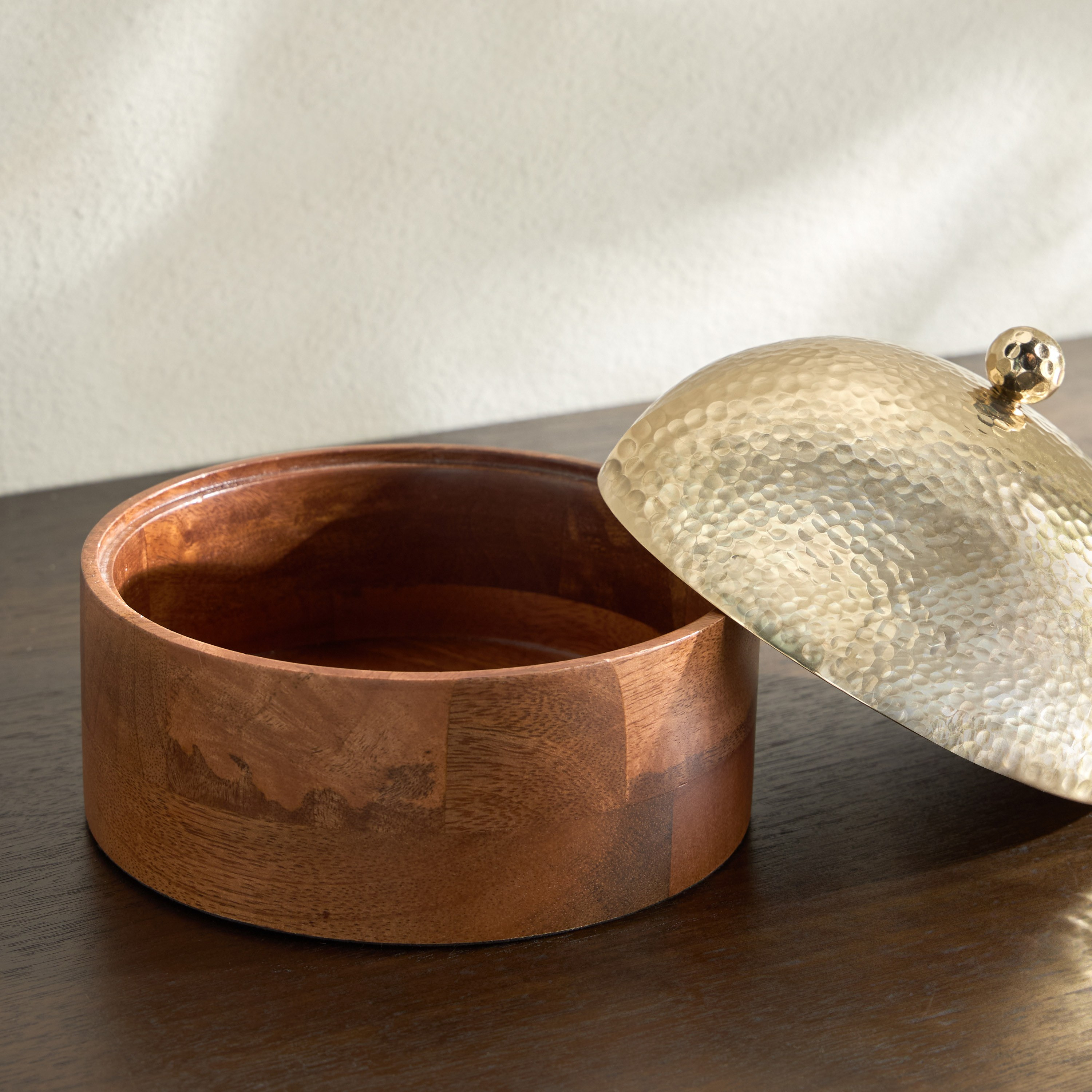 Dahab Metal Decorative Bowl - 16 cm-household-decor-vasesandbowls-image-2