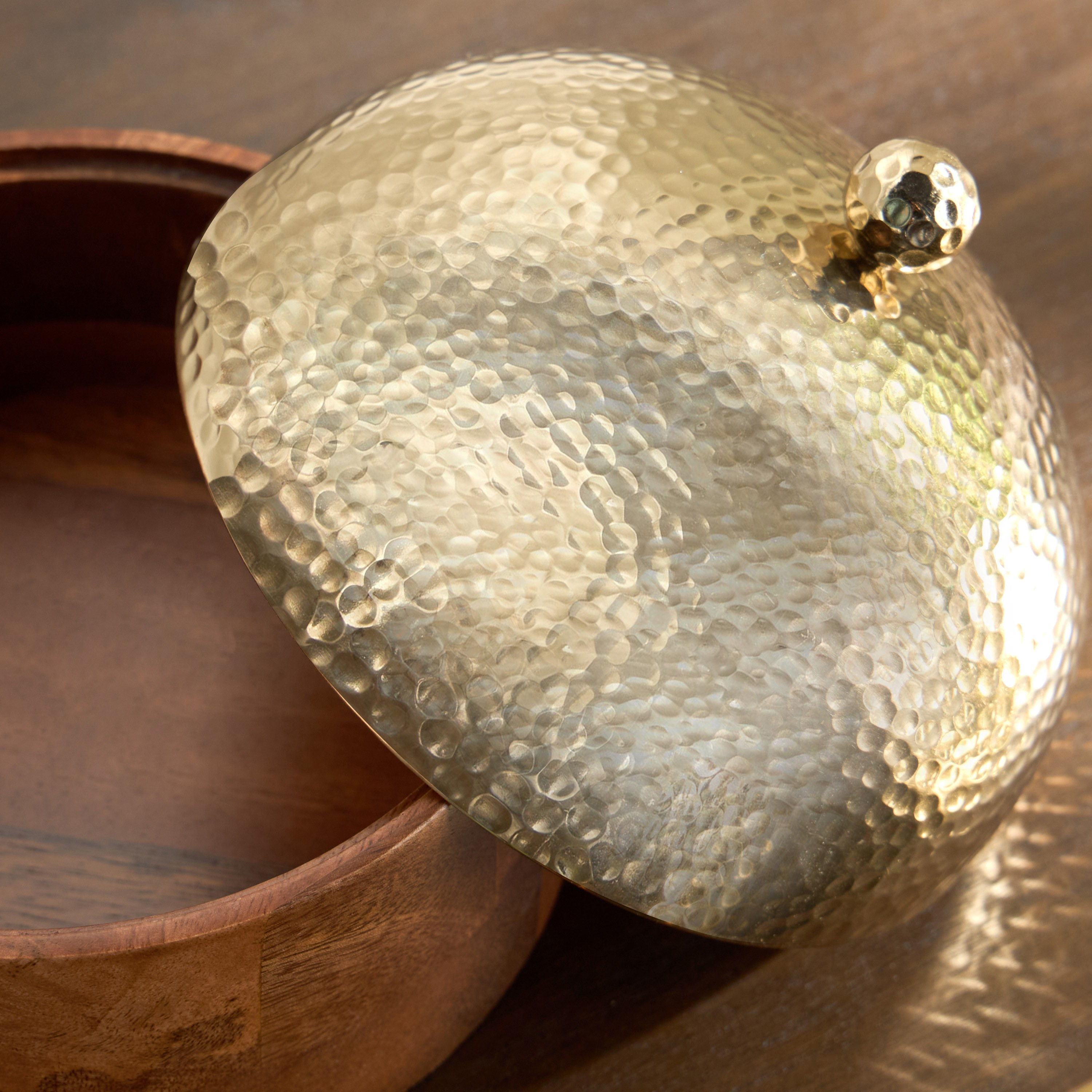 Dahab Metal Decorative Bowl - 16 cm-household-decor-vasesandbowls-image-3