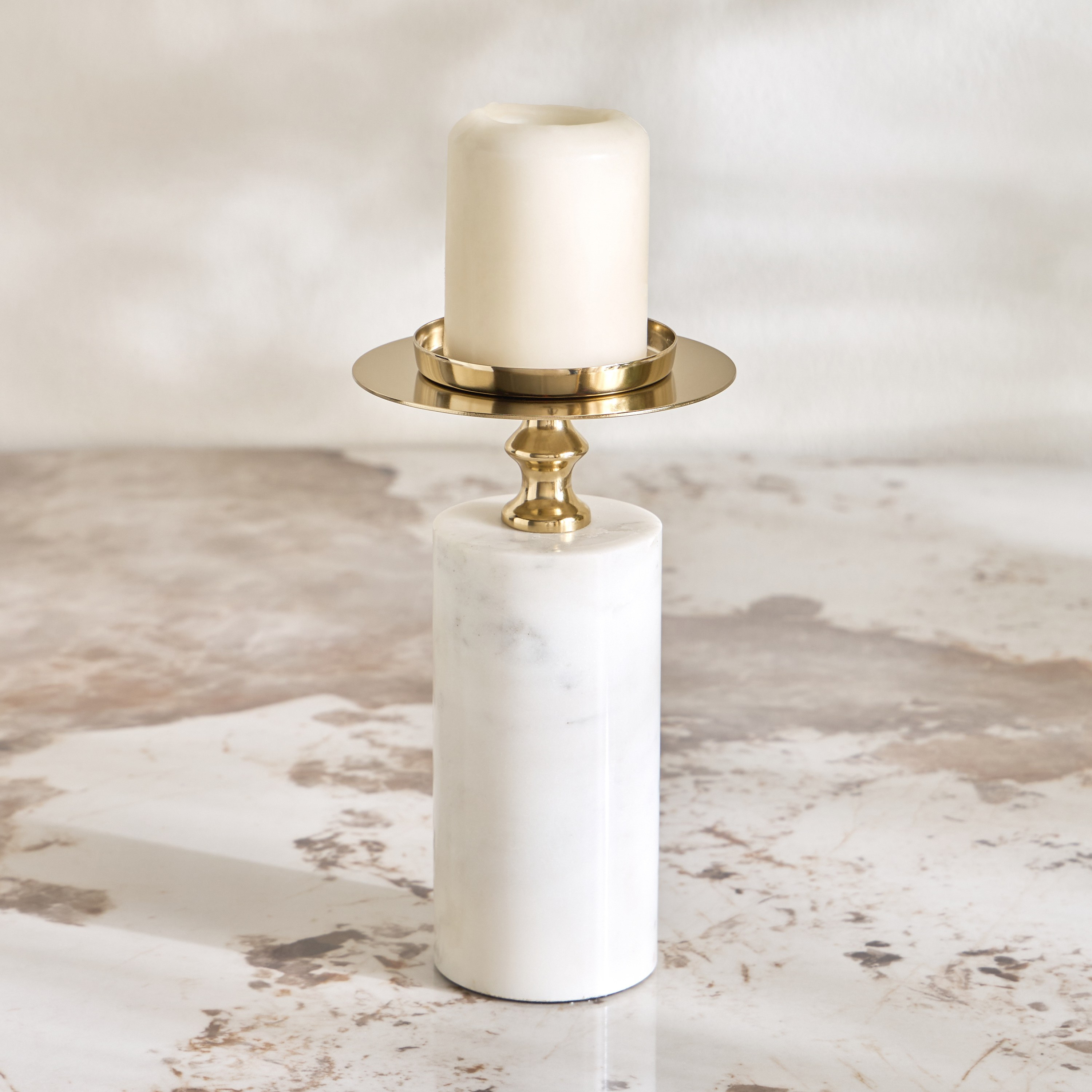 حامل شموع طويلة بقرص - راقية-household-decor-candleholdersandlanterns-image-1