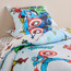 Avengers Comic Fun Cotton Printed 4-Piece Single Comforter and Fitted Sheet Set - 160x220 cm-kids-beddingandwindows-bedding-comforters-image-1