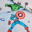 Avengers Comic Fun Cotton Printed 4-Piece Single Comforter and Fitted Sheet Set - 160x220 cm-kids-beddingandwindows-bedding-comforters-image-4