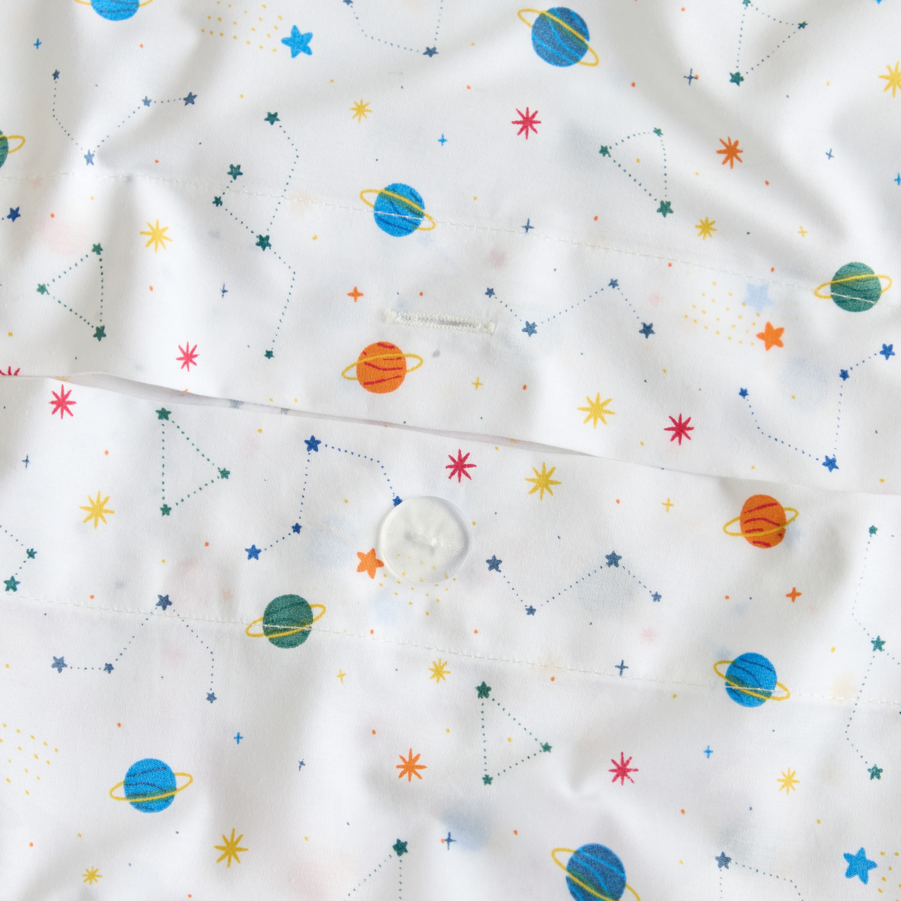 طقم غطاء لحاف كامل قطعتين قطن عدد خيوط 200 بلانيتس - دريمز - 160x200 سم-babyandkids-beddingandwindows-bedding-duvetcovers-image-5