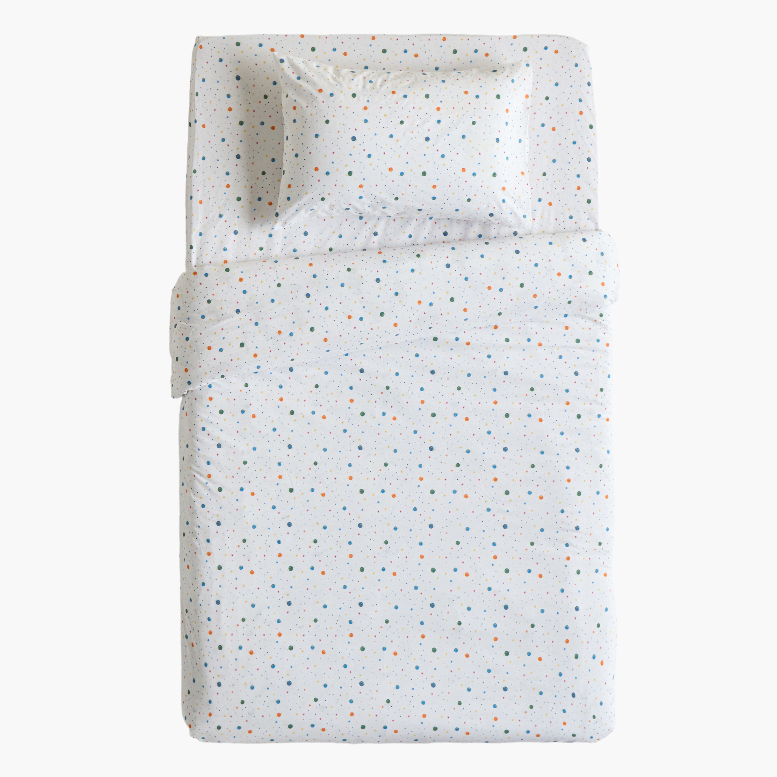 طقم غطاء لحاف كامل قطعتين قطن عدد خيوط 200 بلانيتس - دريمز - 160x200 سم-babyandkids-beddingandwindows-bedding-duvetcovers-image-6