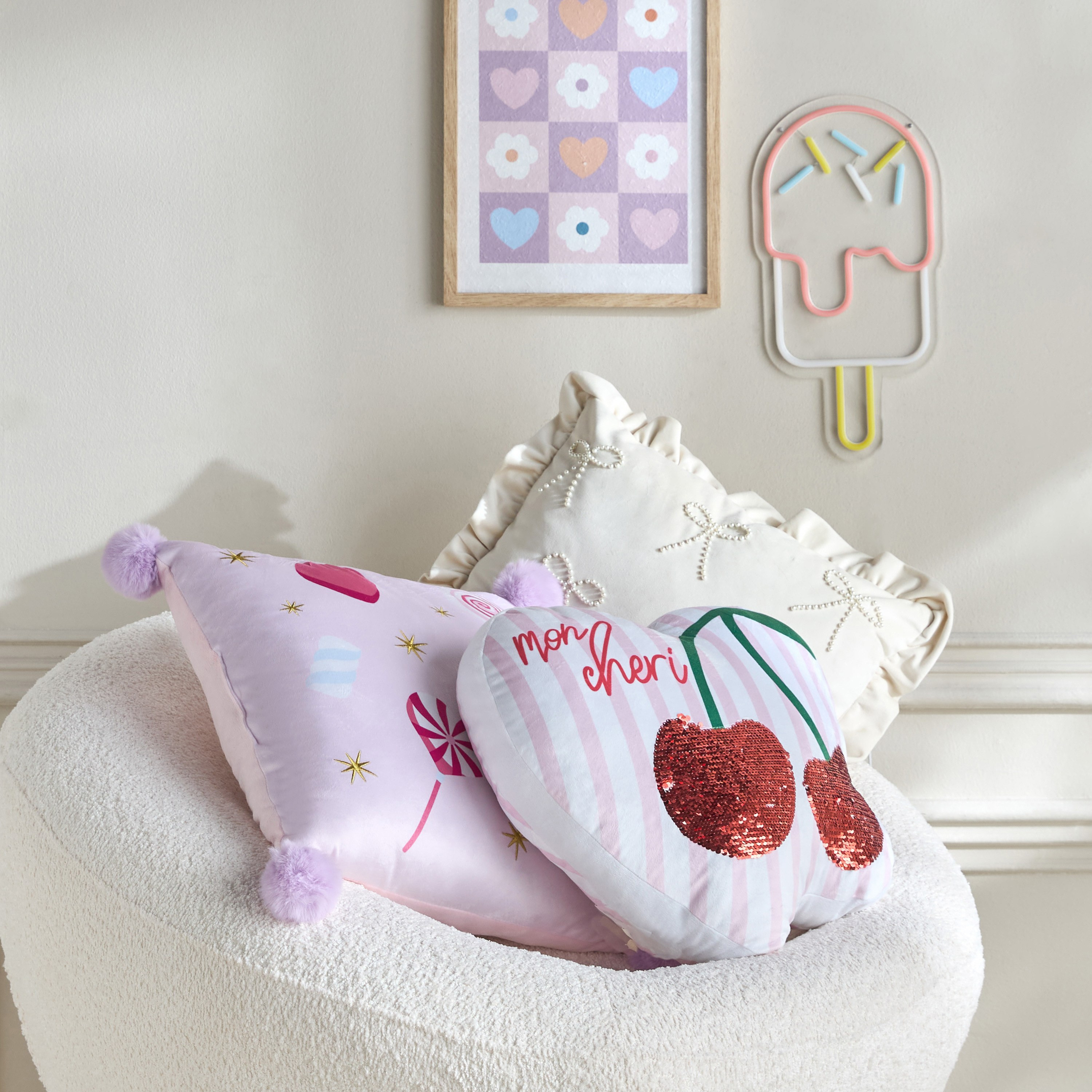 Layla Printed Filled Cushion - 45x45 cm-babyandkids-beddingandwindows-bedding-filledcushionsandcovers-image-3