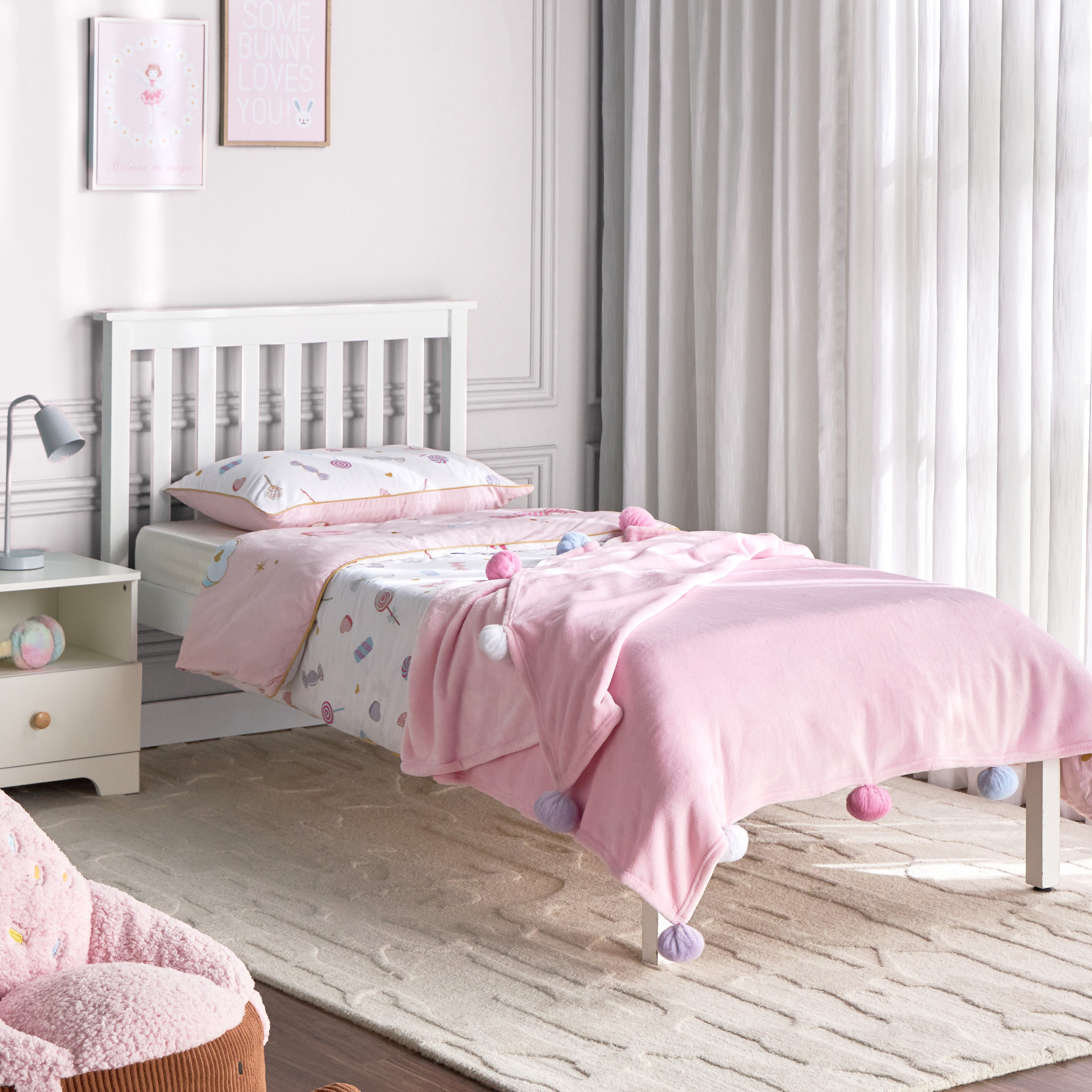 بطانية فلانيل - بيوني - 150x200 سم-babyandkids-beddingandwindows-bedding-blanketsandquilts-image-3