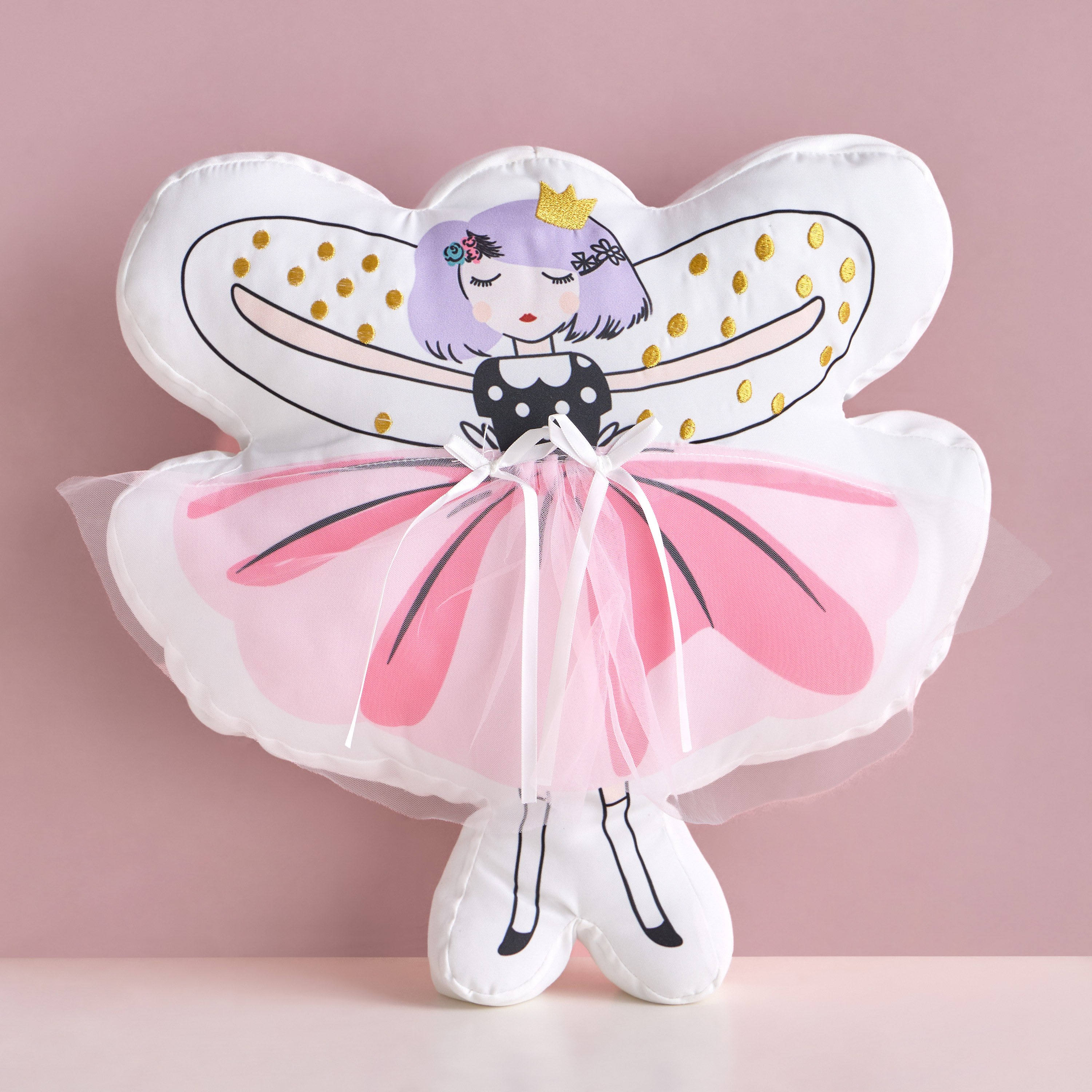 وسادة محشوة مطرزة - بيوني - 40x40 سم-babyandkids-beddingandwindows-bedding-filledcushionsandcovers-image-1