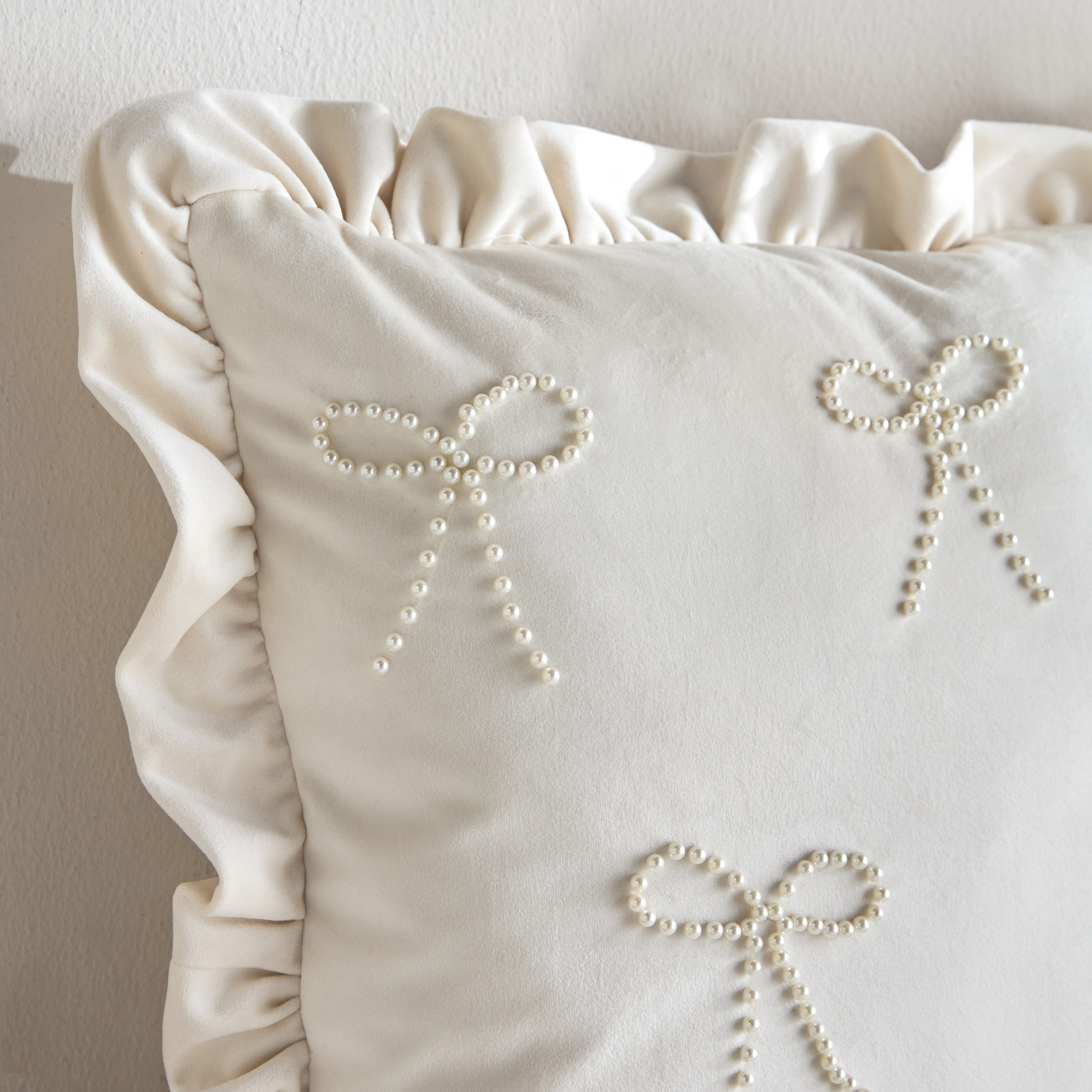 Zaina Beaded Filled Cushion - 45x45 cm-kids-beddingandwindows-bedding-filledcushionsandcovers-image-2