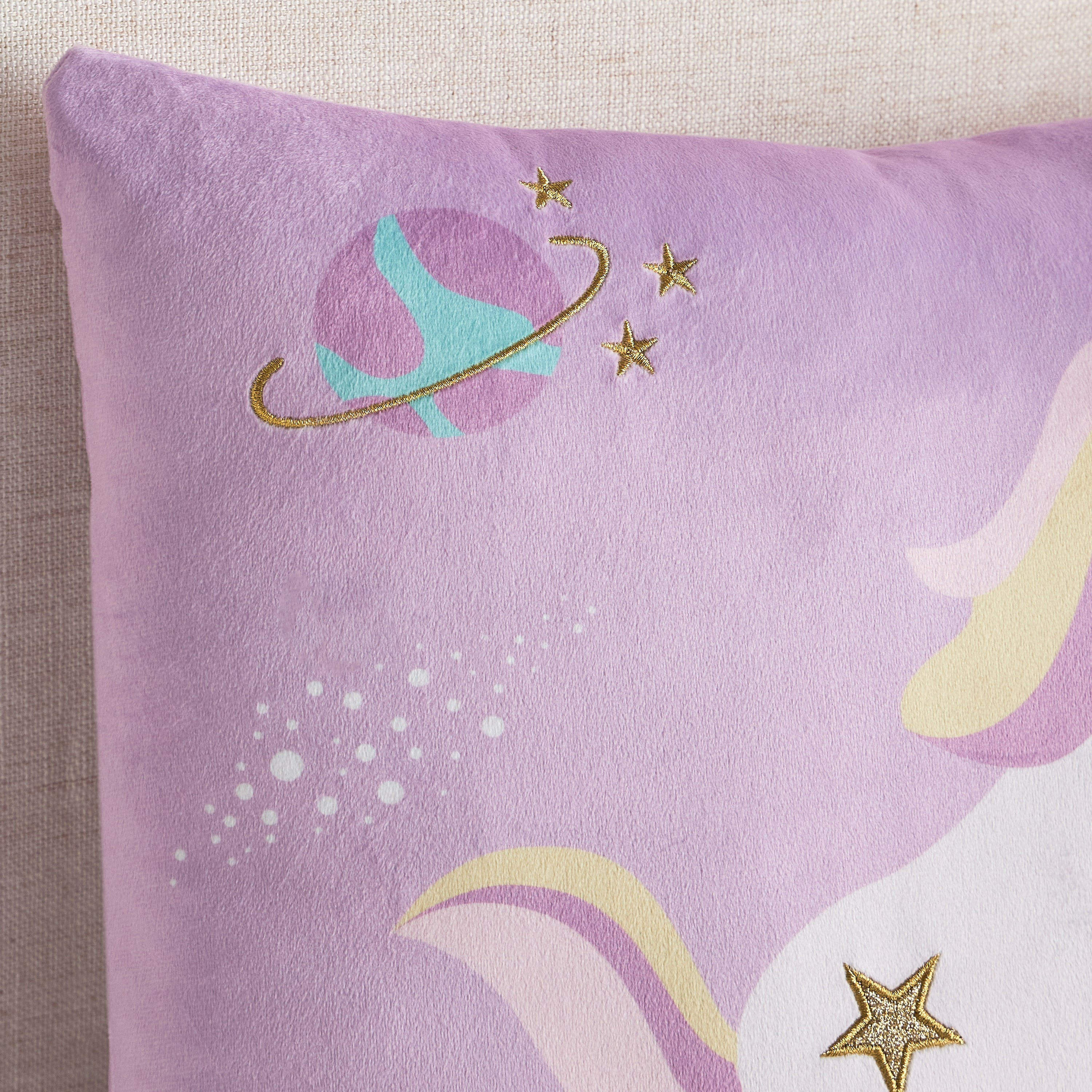 Maggie Unicorn Galaxy Filled Cushion - 45x45 cm-babyandkids-beddingandwindows-bedding-filledcushionsandcovers-image-2