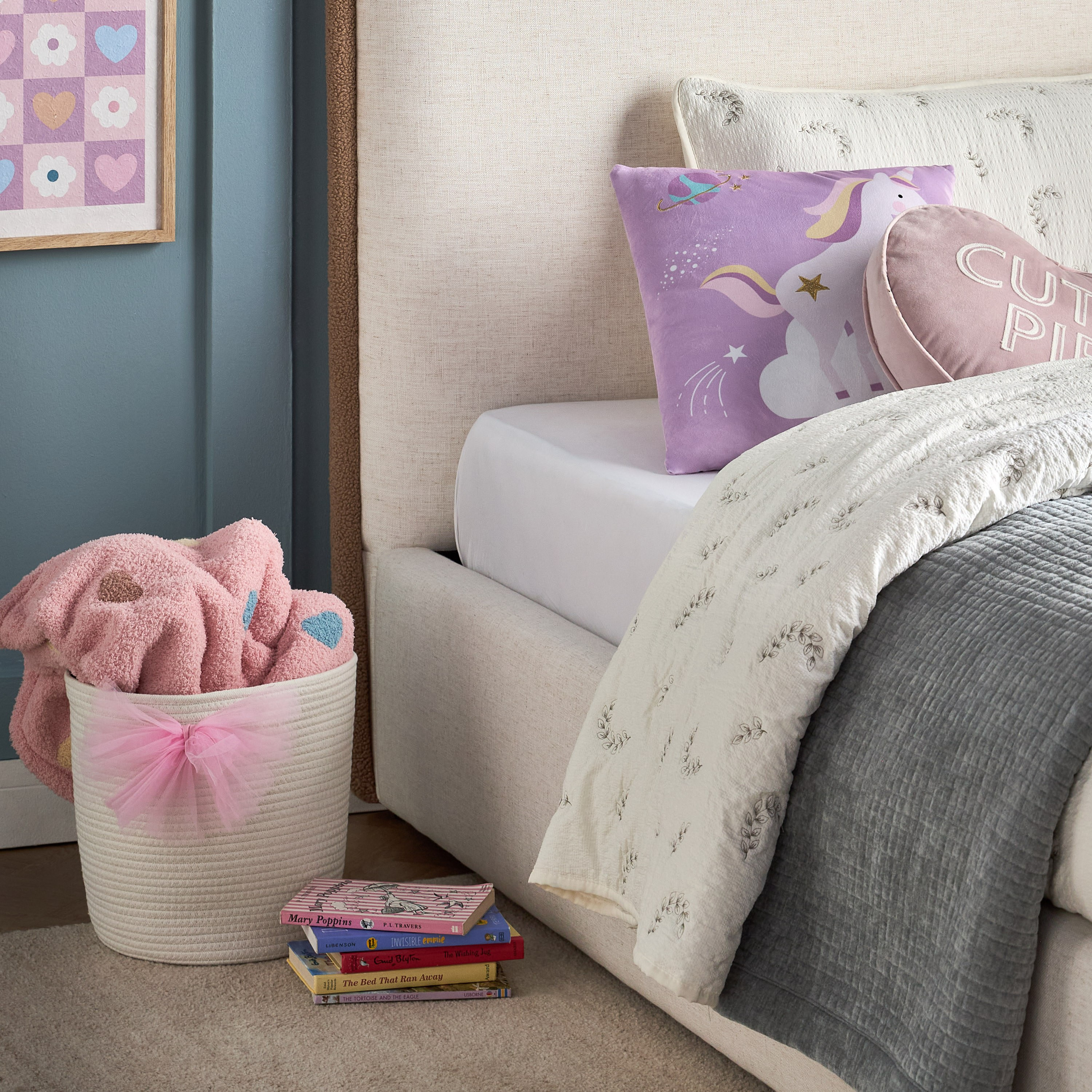 Maggie Unicorn Galaxy Filled Cushion - 45x45 cm-babyandkids-beddingandwindows-bedding-filledcushionsandcovers-image-3