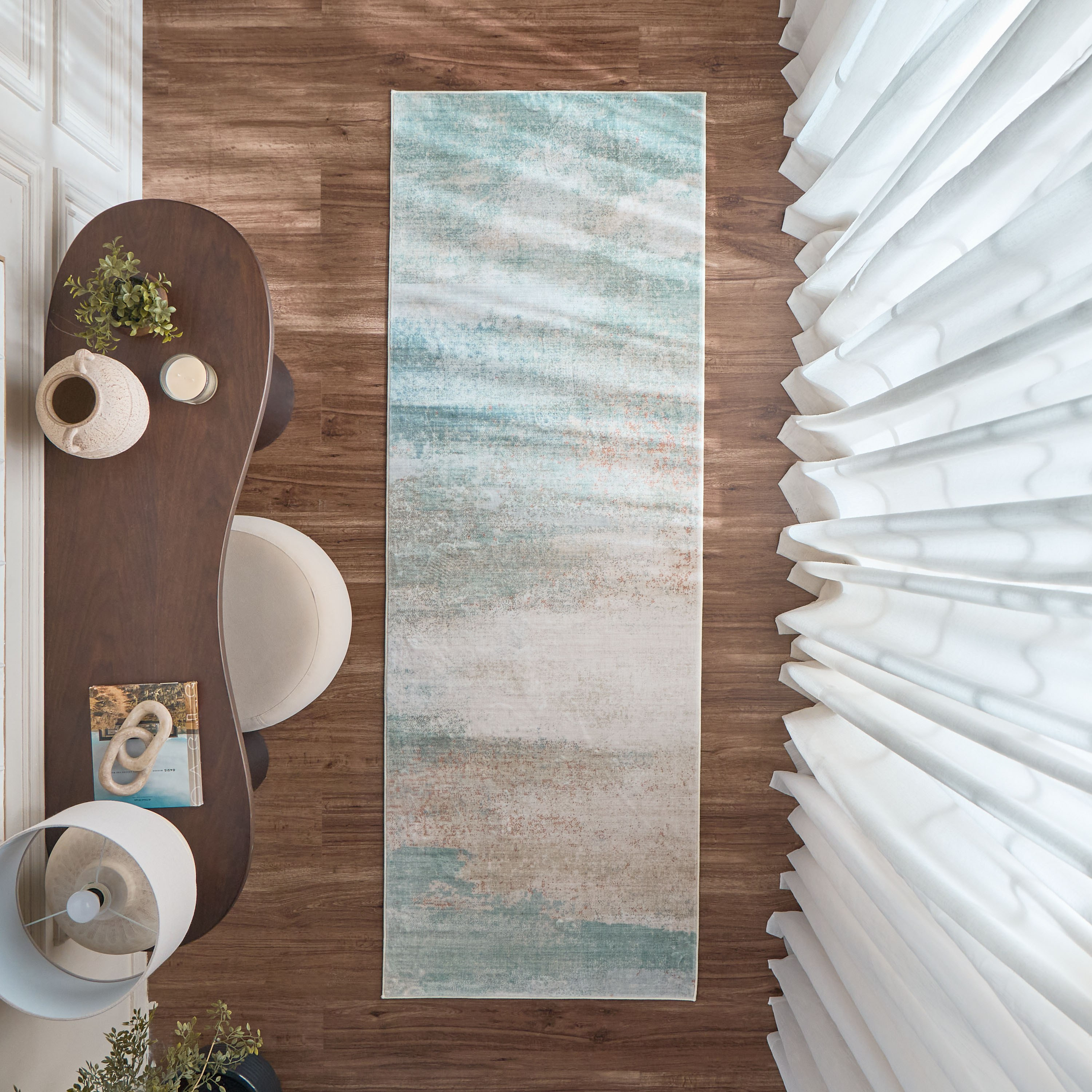 Cloudy Lake Rug - 80x230 cm-household-rugsandcarpets-rugs-image-1