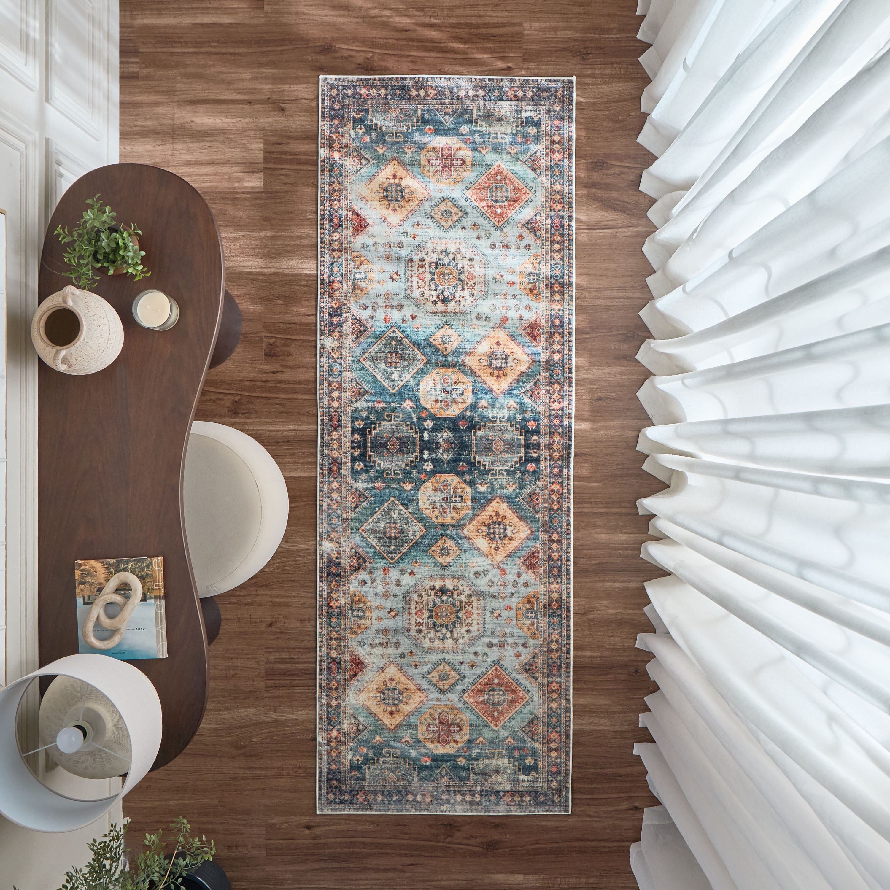 سجادة بطبعات - هيلينا - 80x230 سم-household-rugsandcarpets-rugs-image-1