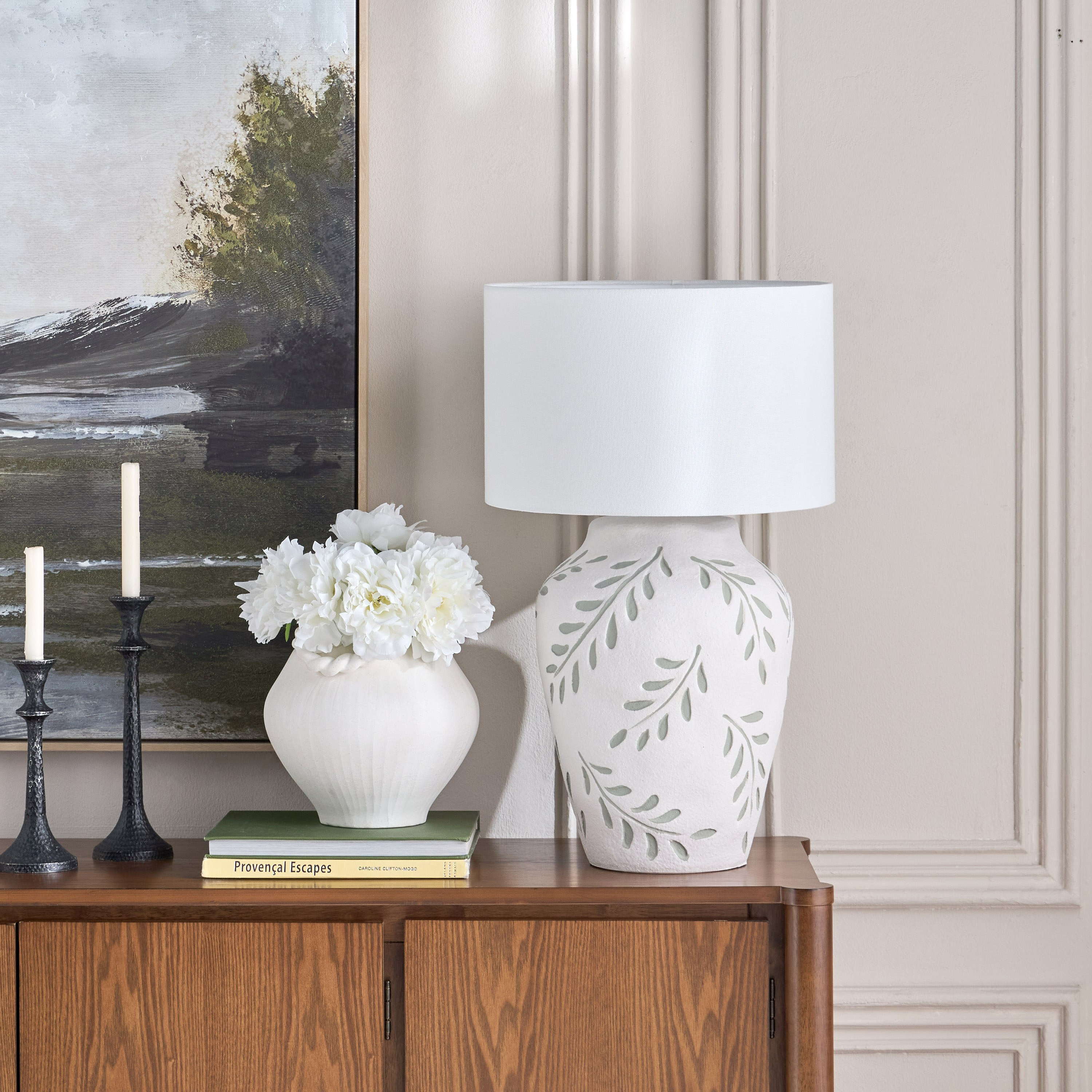 Pansy Ceramic Table Lamp - 67 cm-household-lighting-tableanddesklamps-image-5