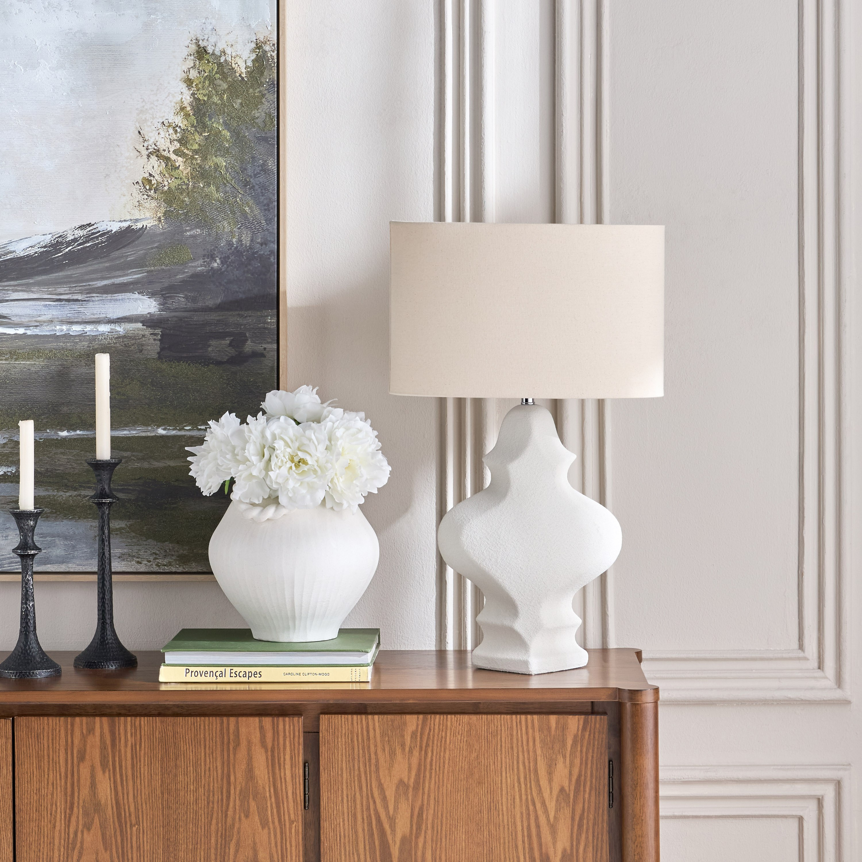 Petunia Ceramic Table Lamp - 64 cm-household-lighting-tableanddesklamps-image-5