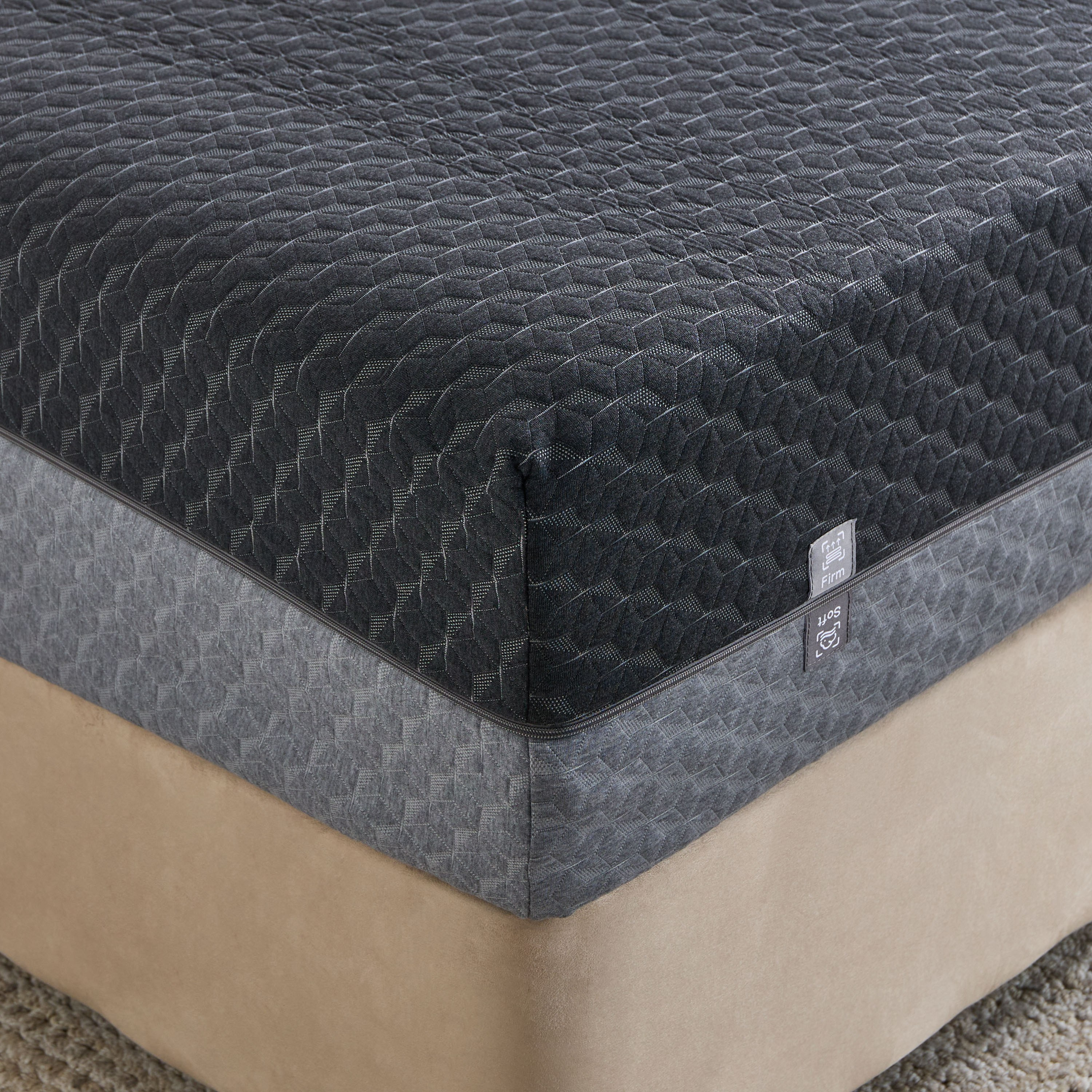 Bliss Bamboo Charcoal Air Gel Memory Foam Single Mattress - 120x200 cm-furniture-mattresses-singlemattresses-image-1