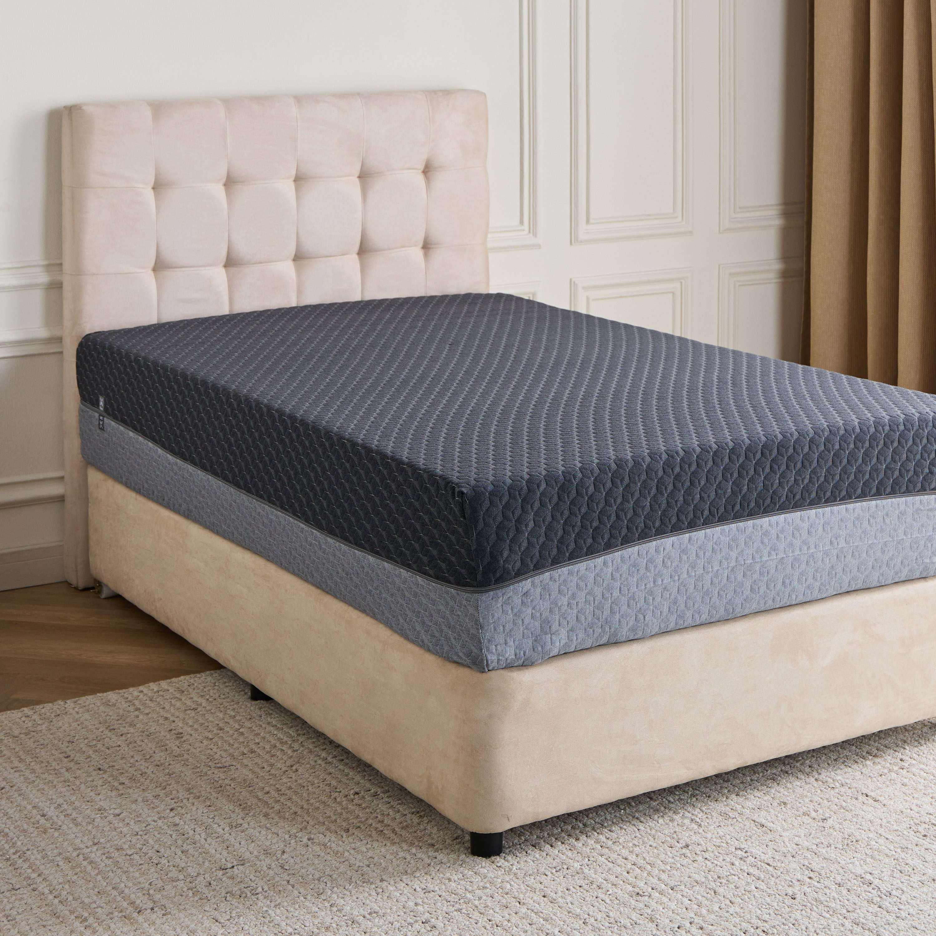 Bliss Bamboo Charcoal Air Gel Memory Foam Single Mattress - 120x200 cm-furniture-mattresses-singlemattresses-image-4