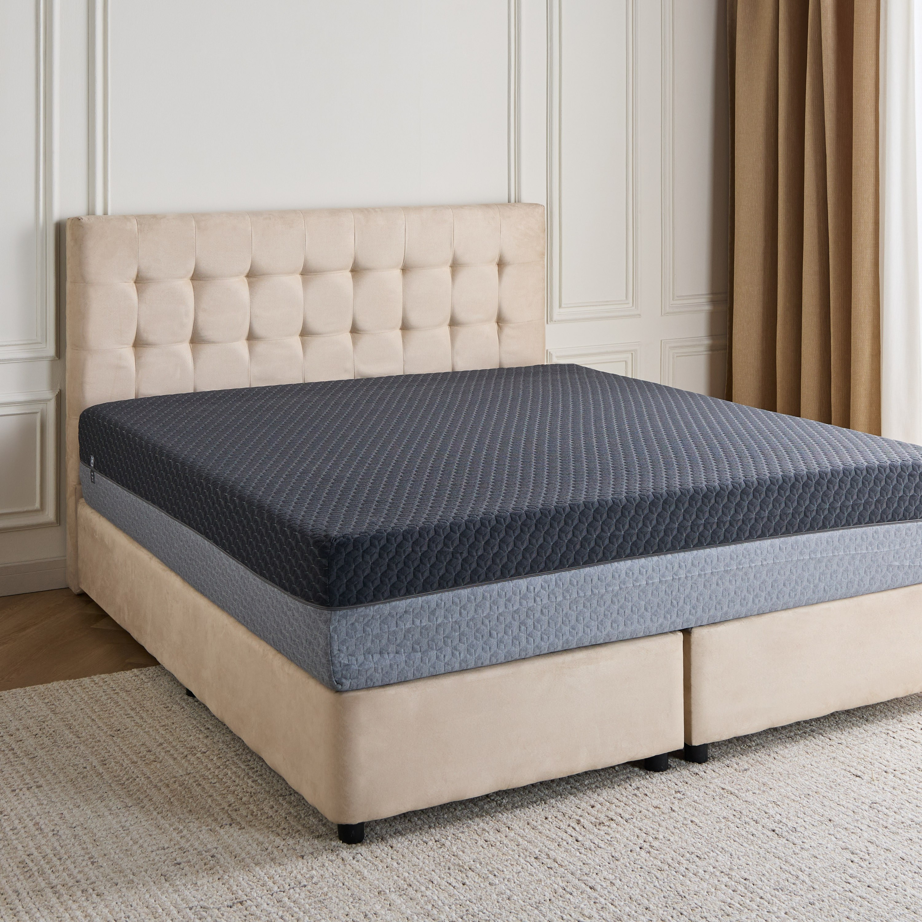 مرتبة كوين ميموري فوم جل هوائي بفحم الخيزران - بليس - 160×200 سم-furniture-mattresses-queenmattresses-image-4