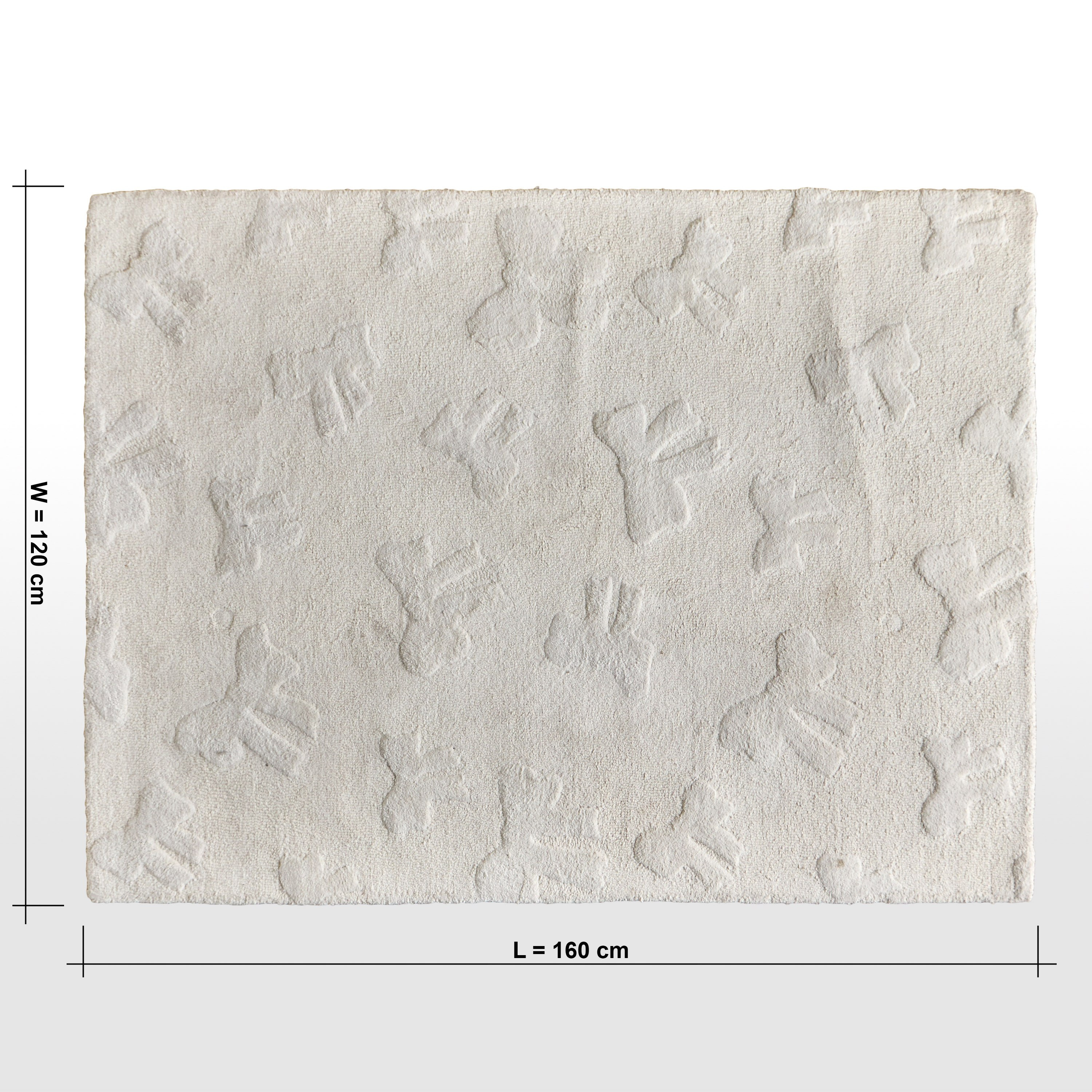 Zaina Bows Handtufted Rug - 120x160 cm-kids-rugsandcarpets-rugs-image-6