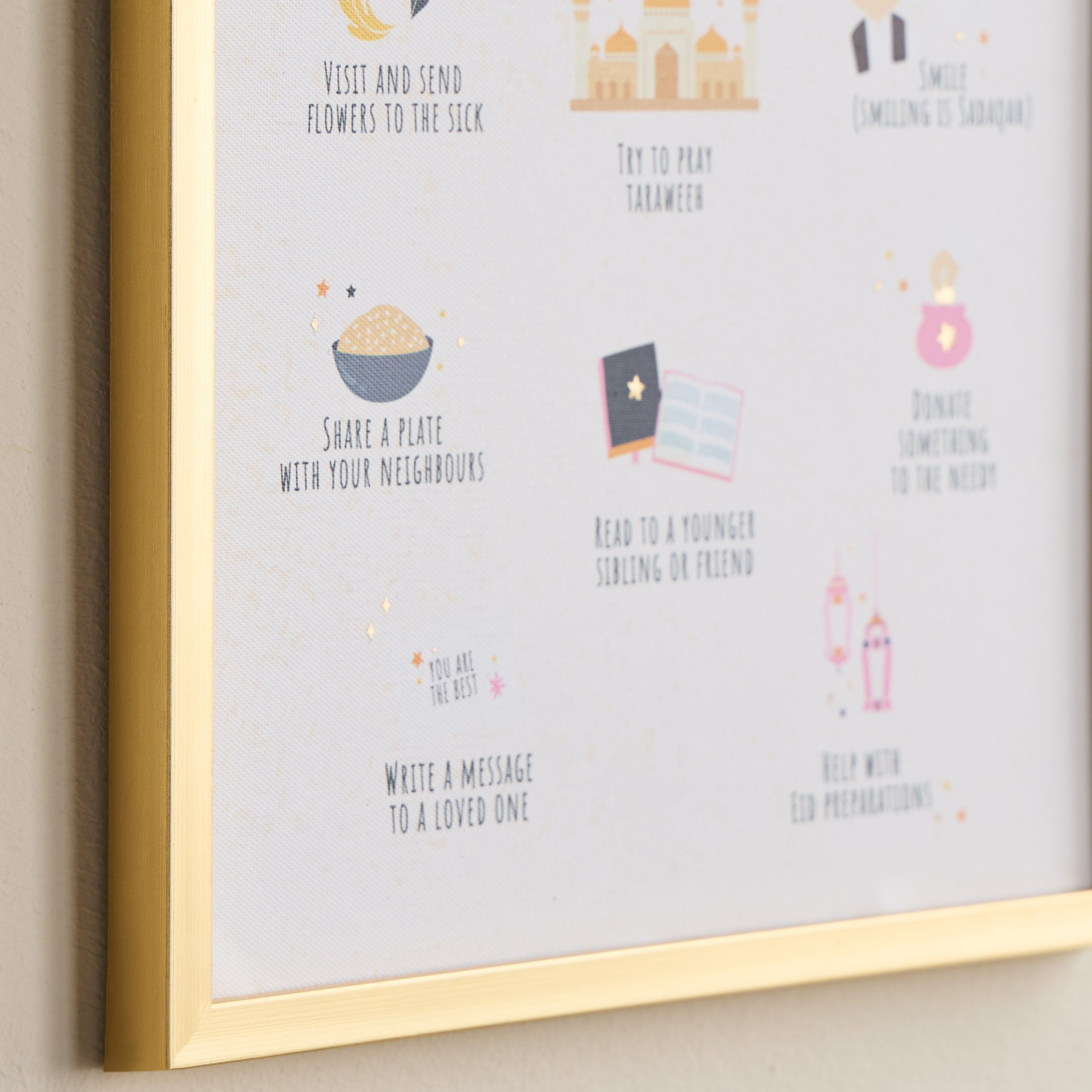 زينة حائط كانفاس مؤطّرة جود ديدز – 30×40 سم-babyandkids-decorandlighting-decor-wallart-image-2