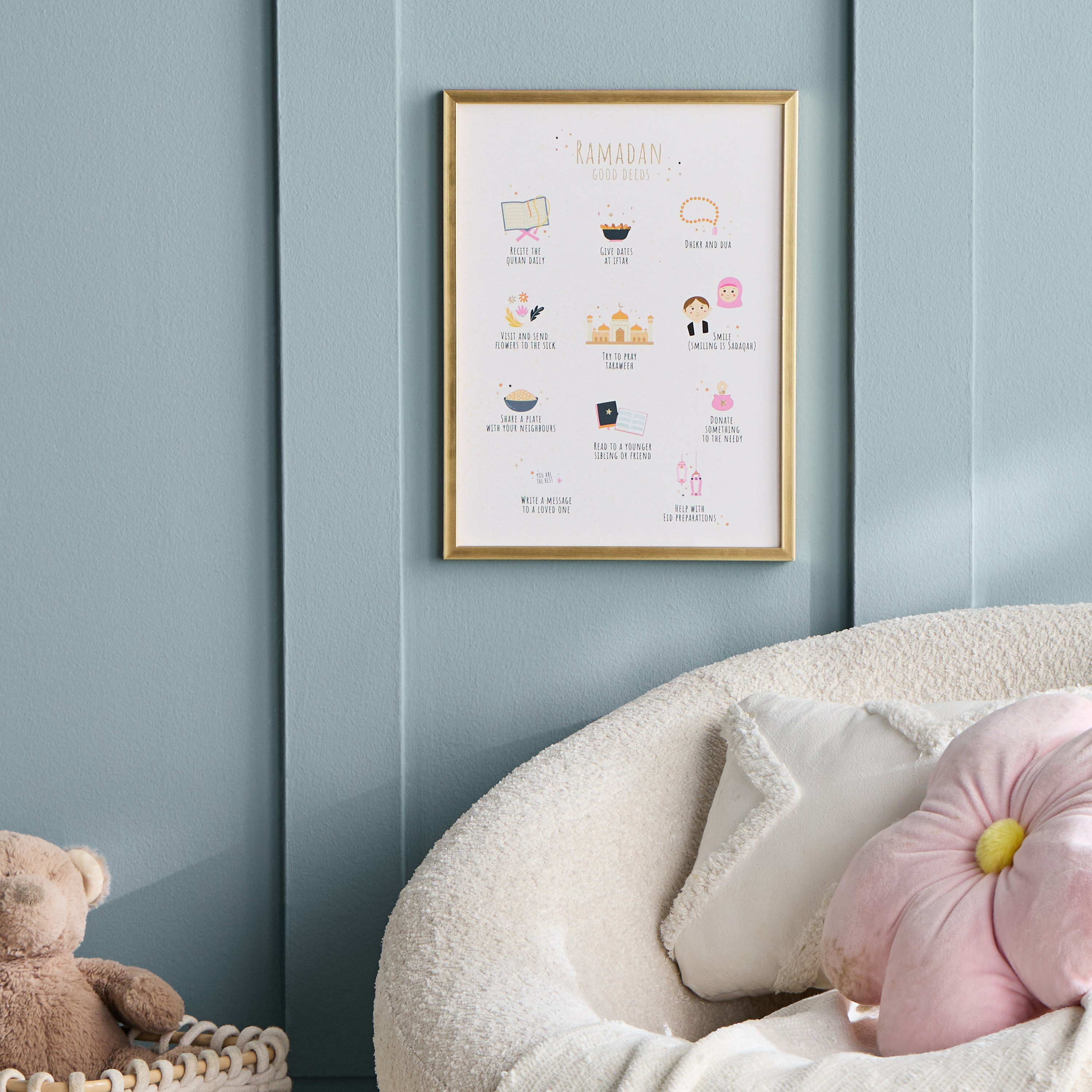زينة حائط كانفاس مؤطّرة جود ديدز – 30×40 سم-babyandkids-decorandlighting-decor-wallart-image-4