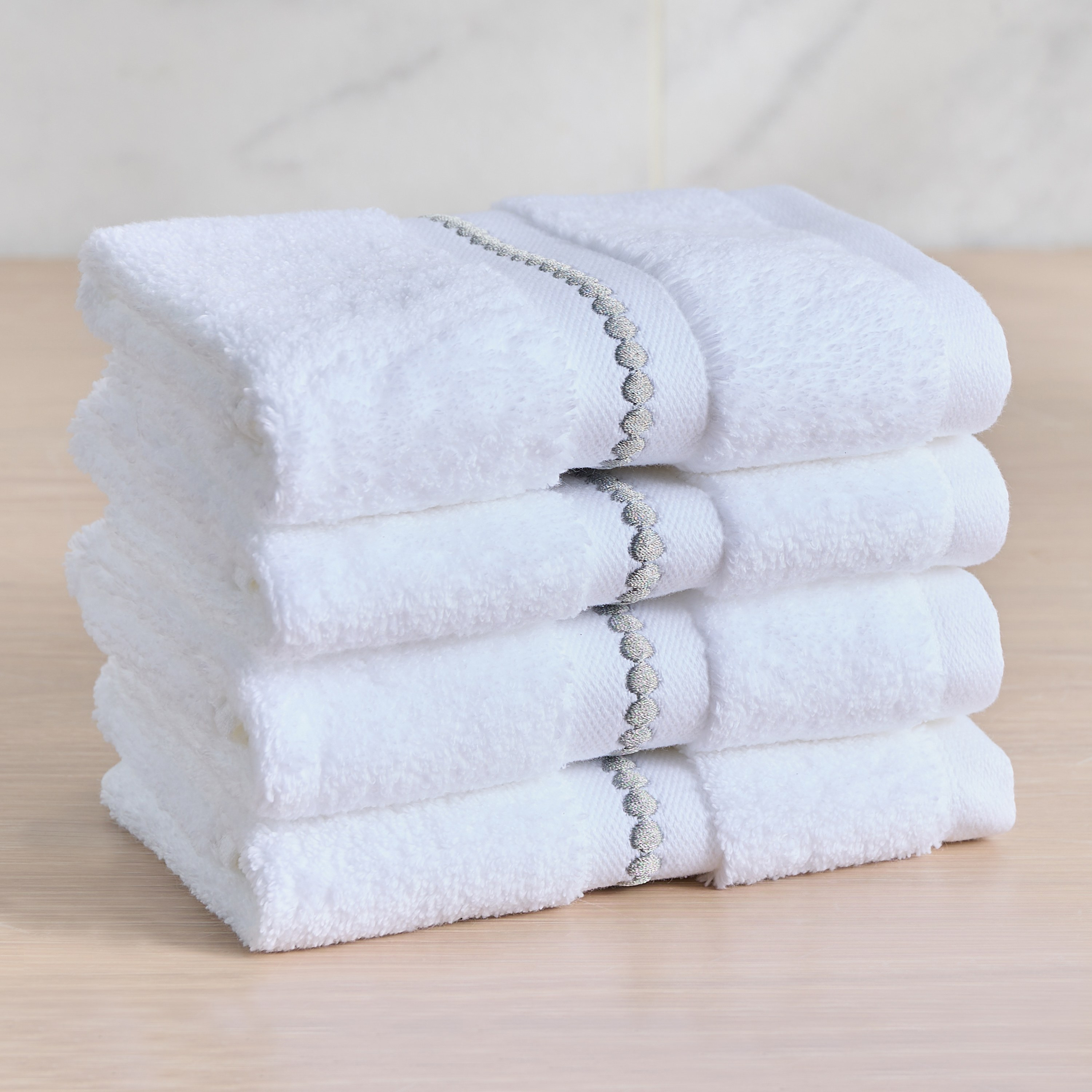 Varsailles 4-Piece 600 GSM Cotton Fingertip Towel Set - 33x33 cm-household-bathandlaundry-bathlinen-towels-image-1
