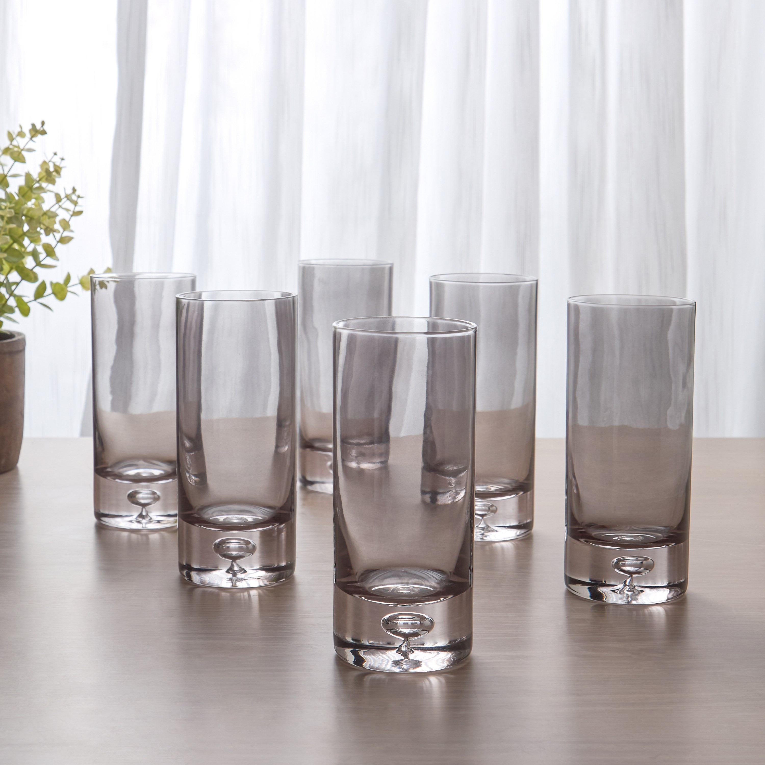 Leo 6-Piece Highball Glass Set - 420 ml-household-dining-glassware-drinkingglasses-image-1