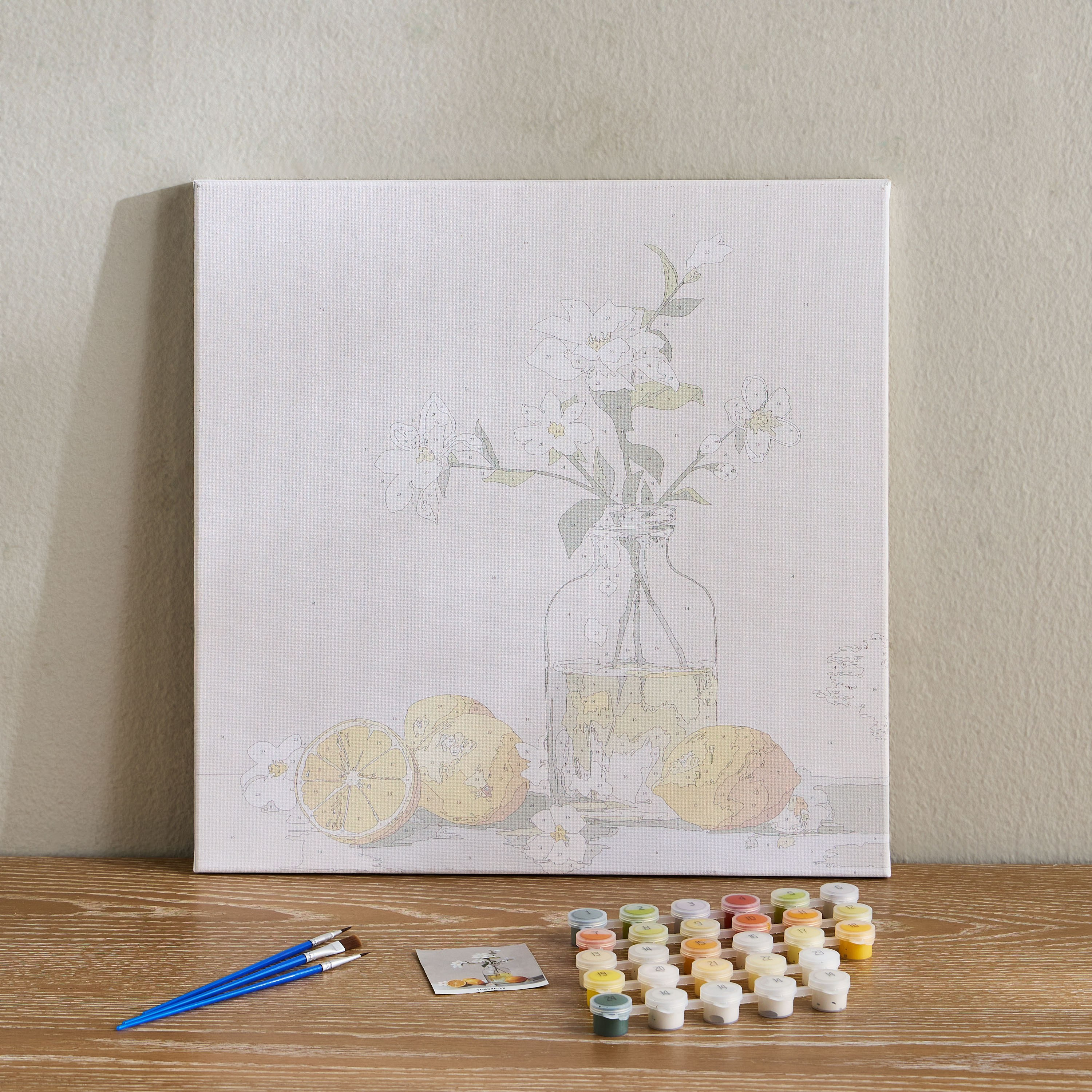 Laida Paint it Yourself Unframed Canvas Art Kit - 40x40 cm-household-walldecorandmirrors-wallart-image-1