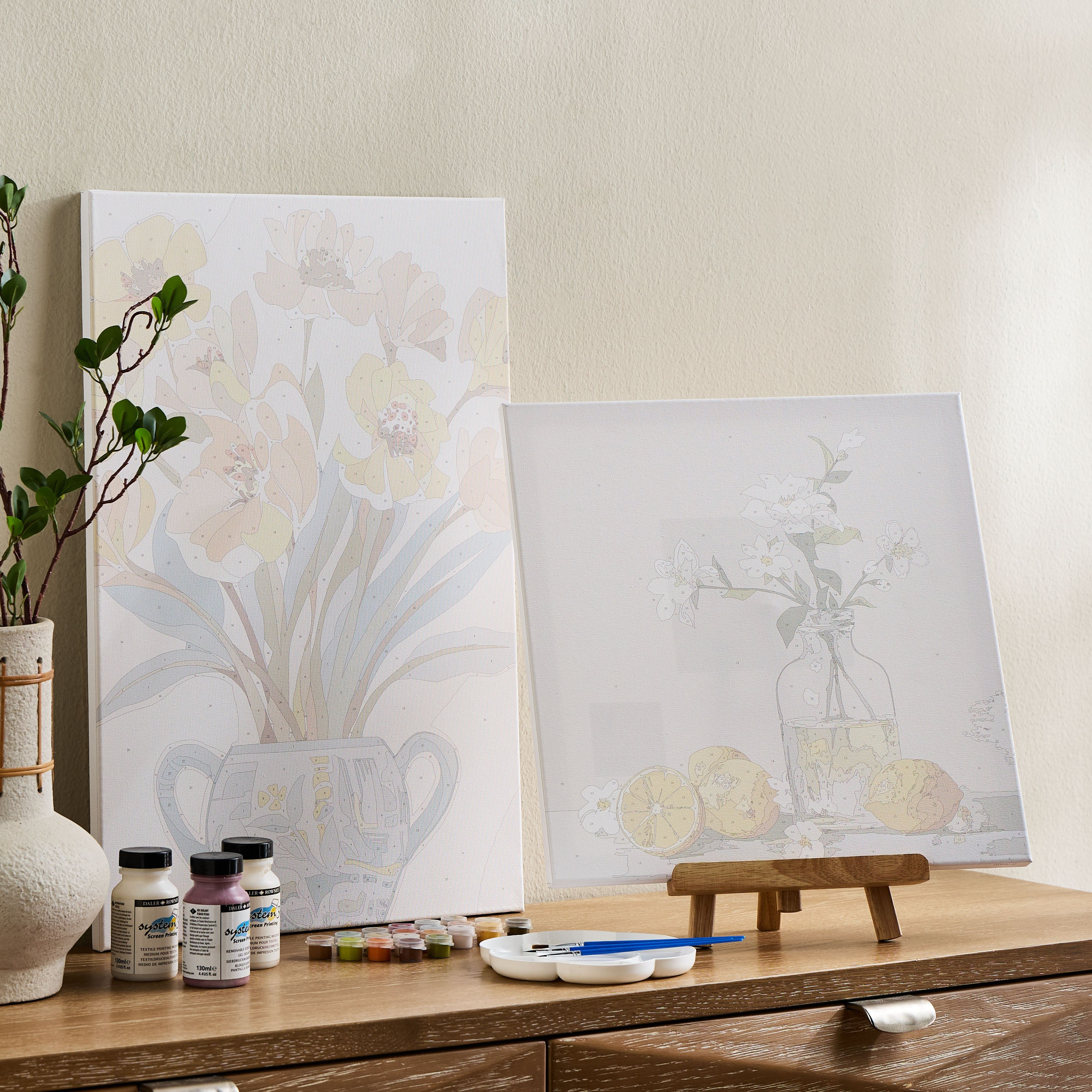 Laida Paint it Yourself Unframed Canvas Art Kit - 40x40 cm-household-walldecorandmirrors-wallart-image-4