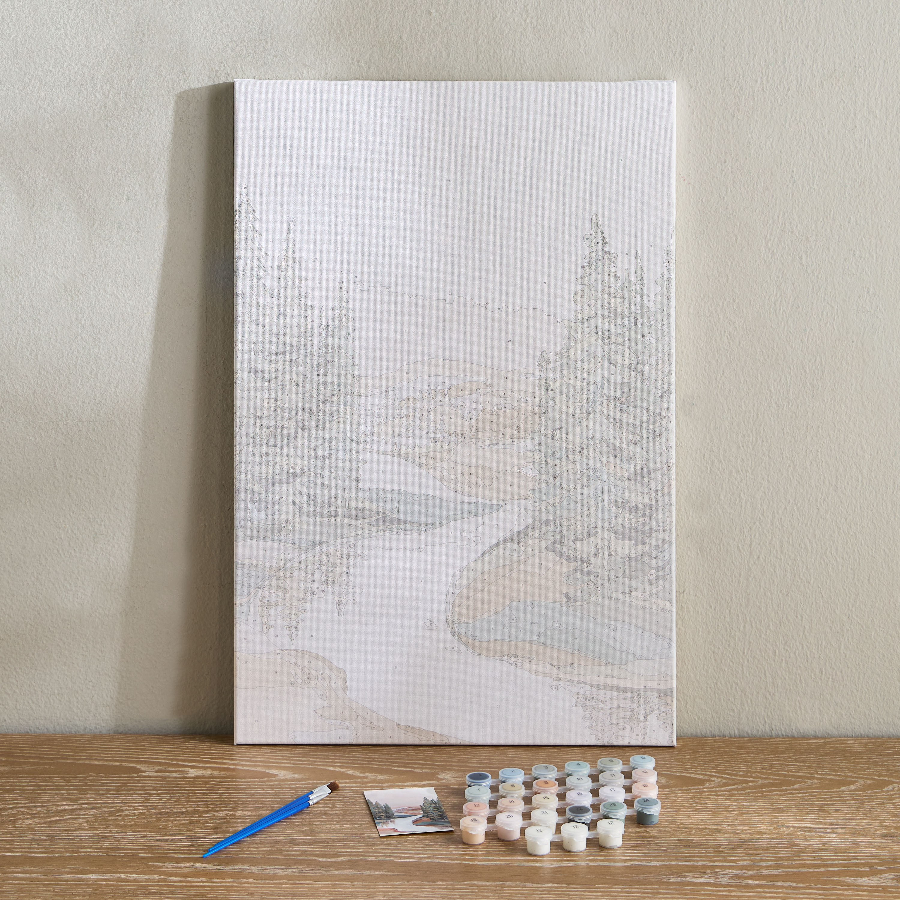 Jadine Paint it Yourself Unframed Canvas Art Kit - 40x60 cm-household-walldecorandmirrors-wallart-image-1