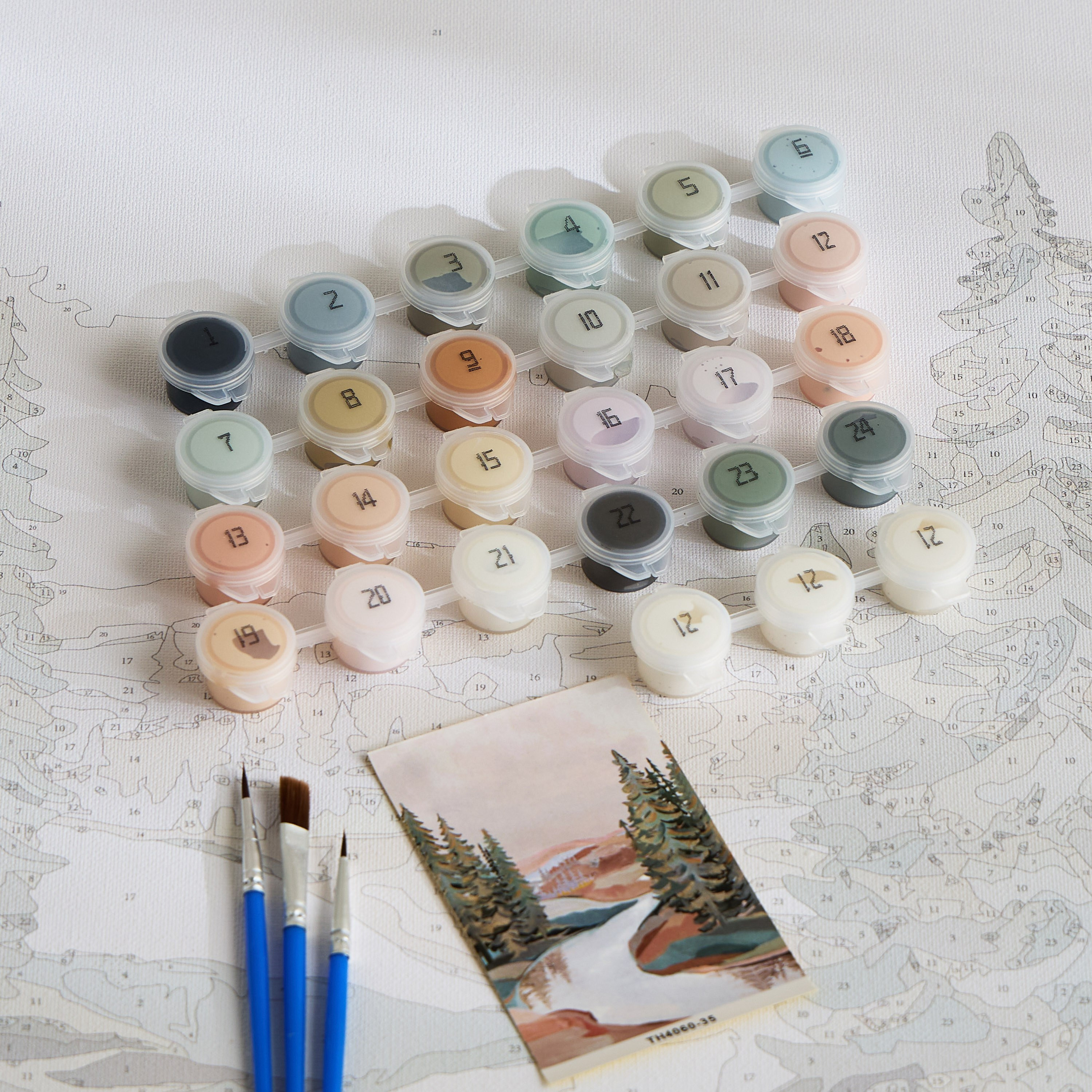 Jadine Paint it Yourself Unframed Canvas Art Kit - 40x60 cm-household-walldecorandmirrors-wallart-image-2