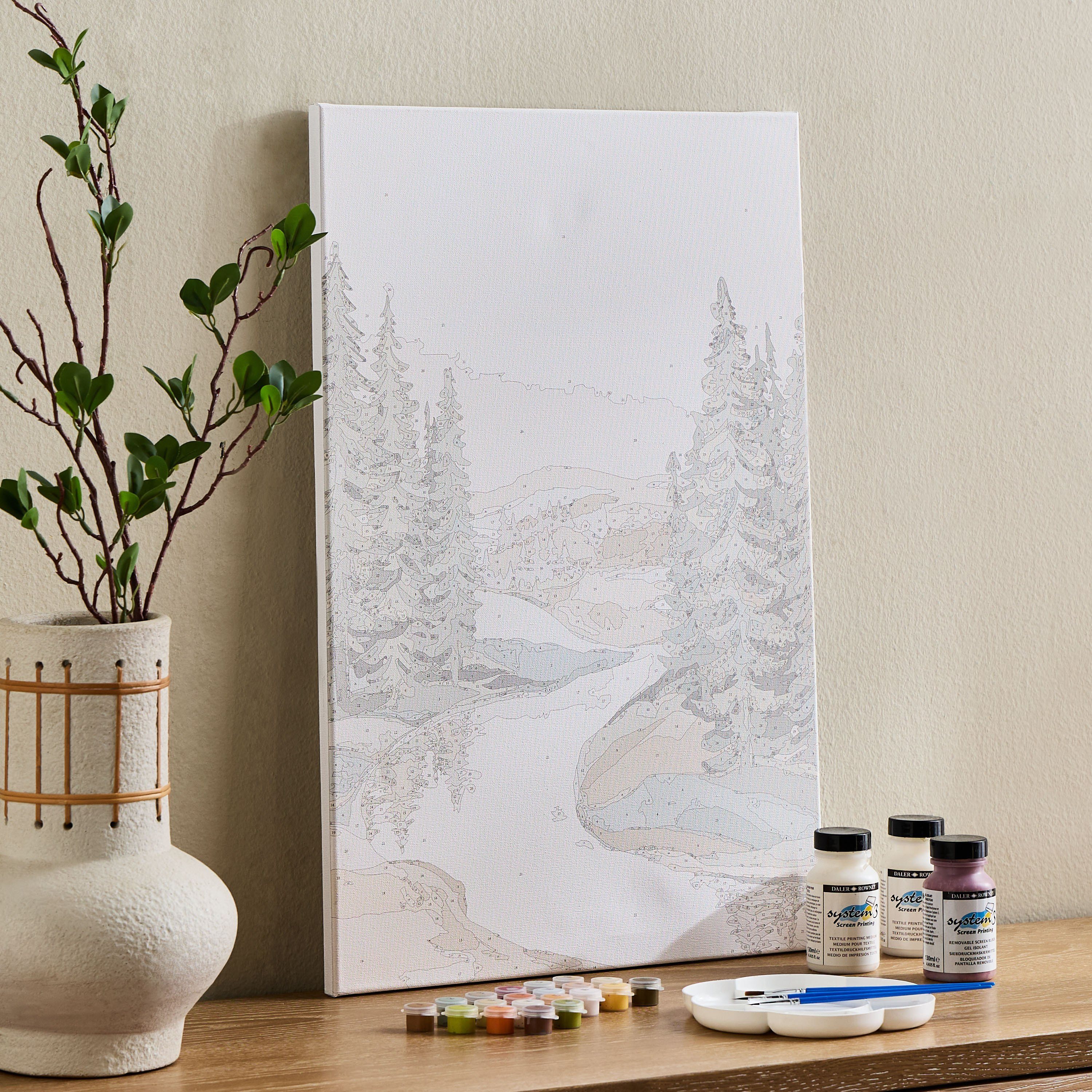 Jadine Paint it Yourself Unframed Canvas Art Kit - 40x60 cm-household-walldecorandmirrors-wallart-image-4