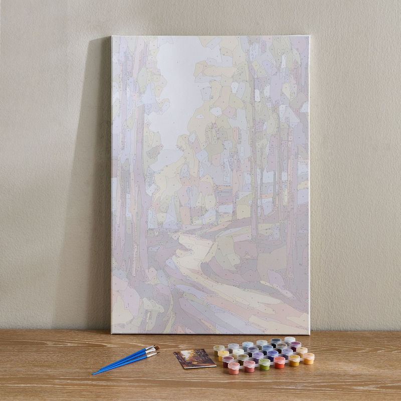 مجموعة رسم كانفاس غير مؤطرة ارسمها بنفسك - دونبيل - 40x60 سم — صورة 1
