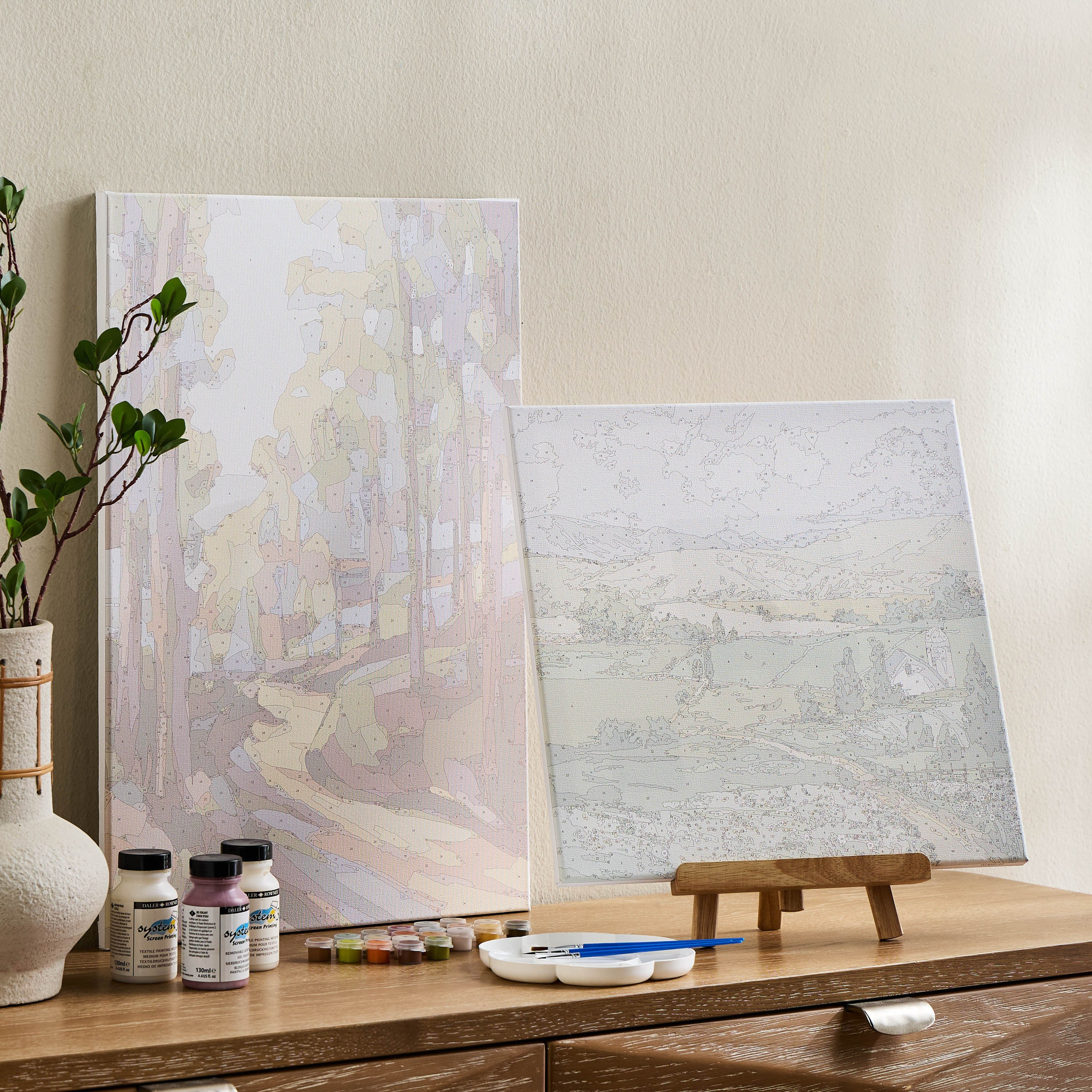 Donbelle Paint it Yourself Unframed Canvas Art Kit - 40x60 cm-household-walldecorandmirrors-wallart-image-4